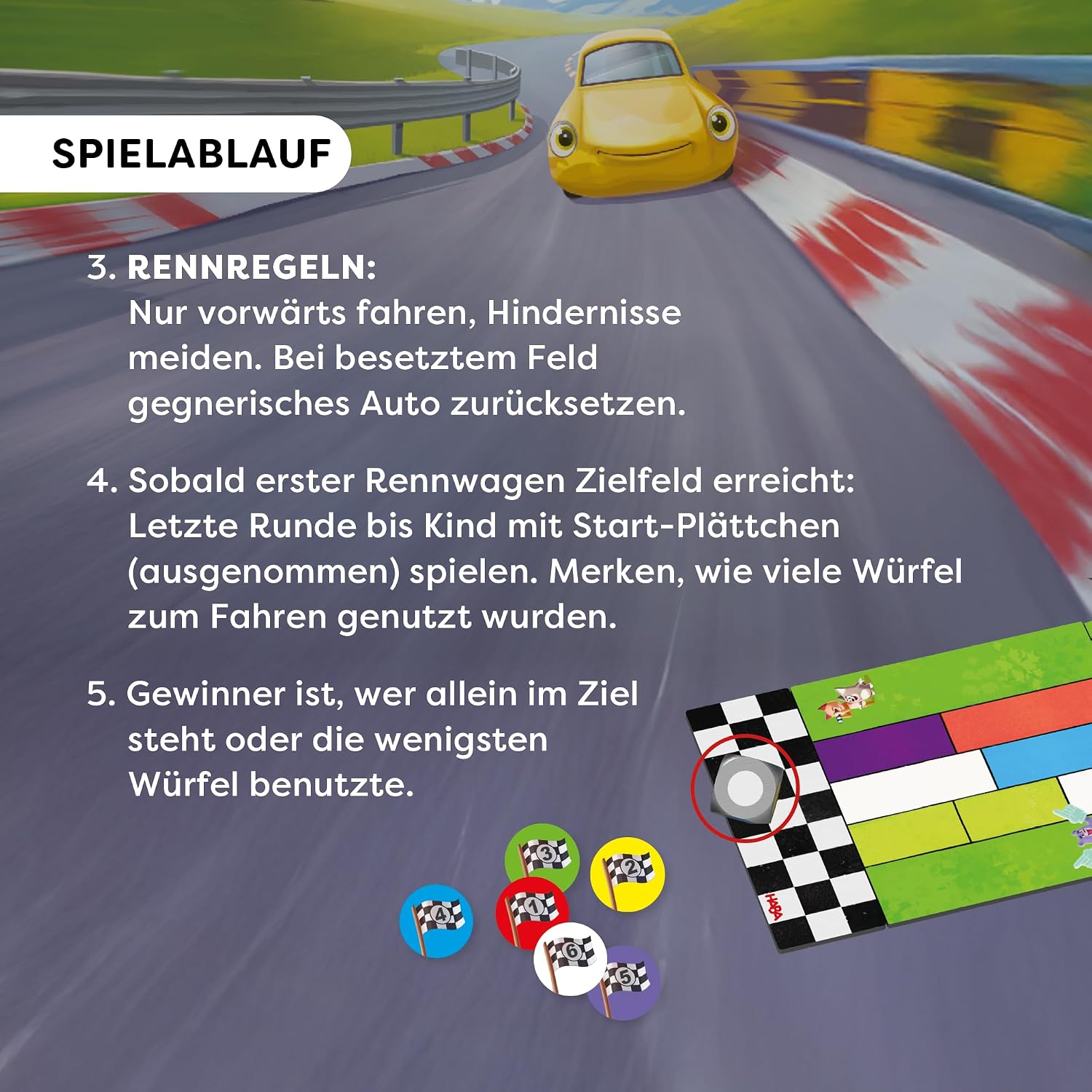 Detalle 1 de HABA Monza Rennspiel für Kinder ab 5