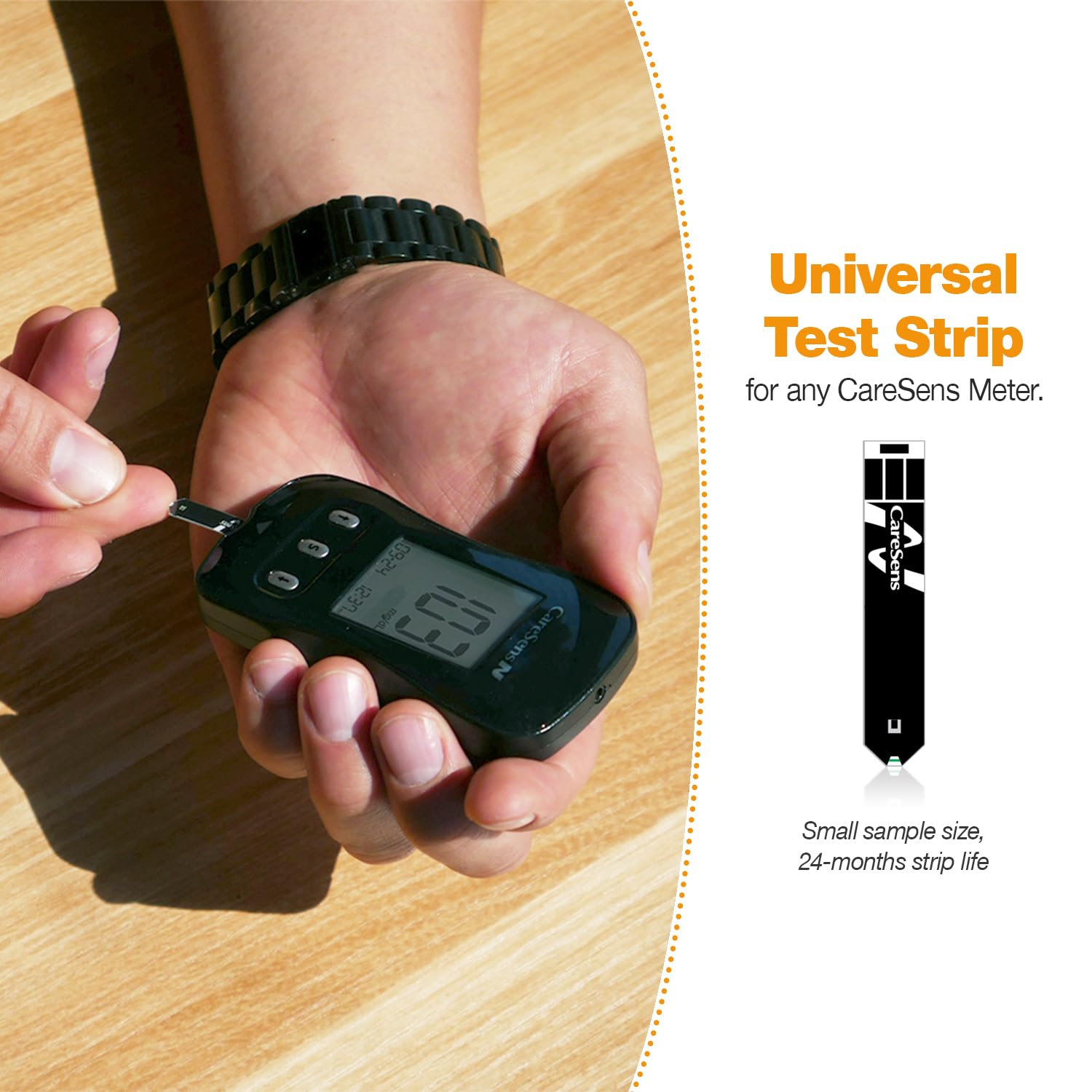 Detalle 1 de CareSens N Starter Kit Blood Glucose Monitor with 100 Test Strips and Lancets