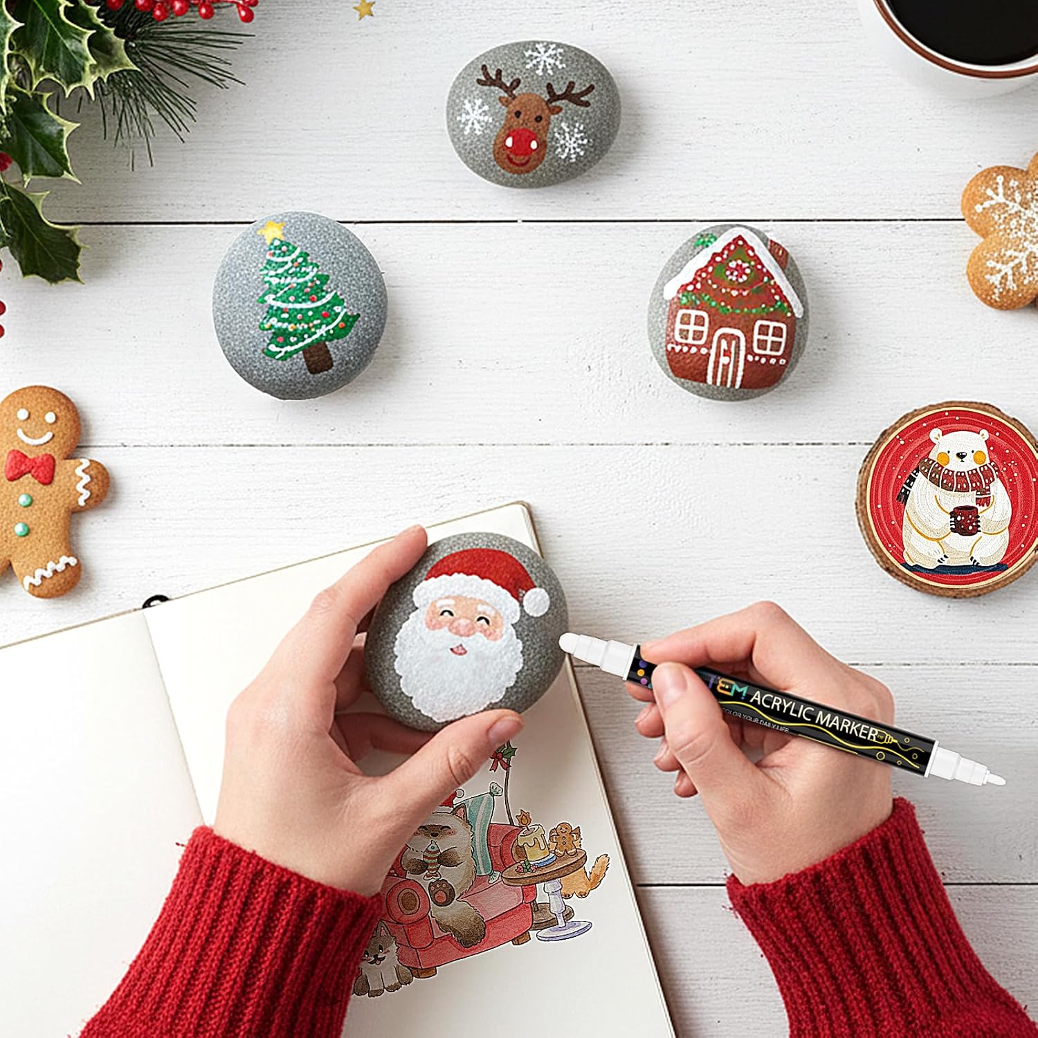 Thumbnail 1 de Betem 36 Colors acrylic paint pens for crafts 🎨