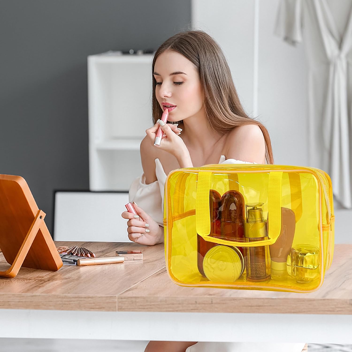 Thumbnail 4 de TotePrint Transparente wasserdichte Vinyl-Handtasche