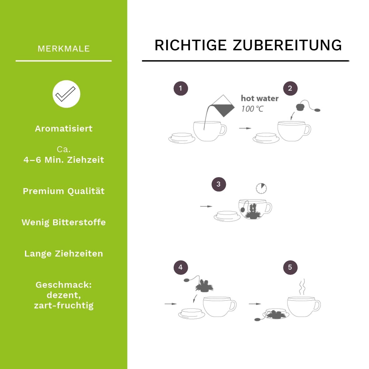 Detalle de Creano ErblühTeelini Teeblumen 8er Set