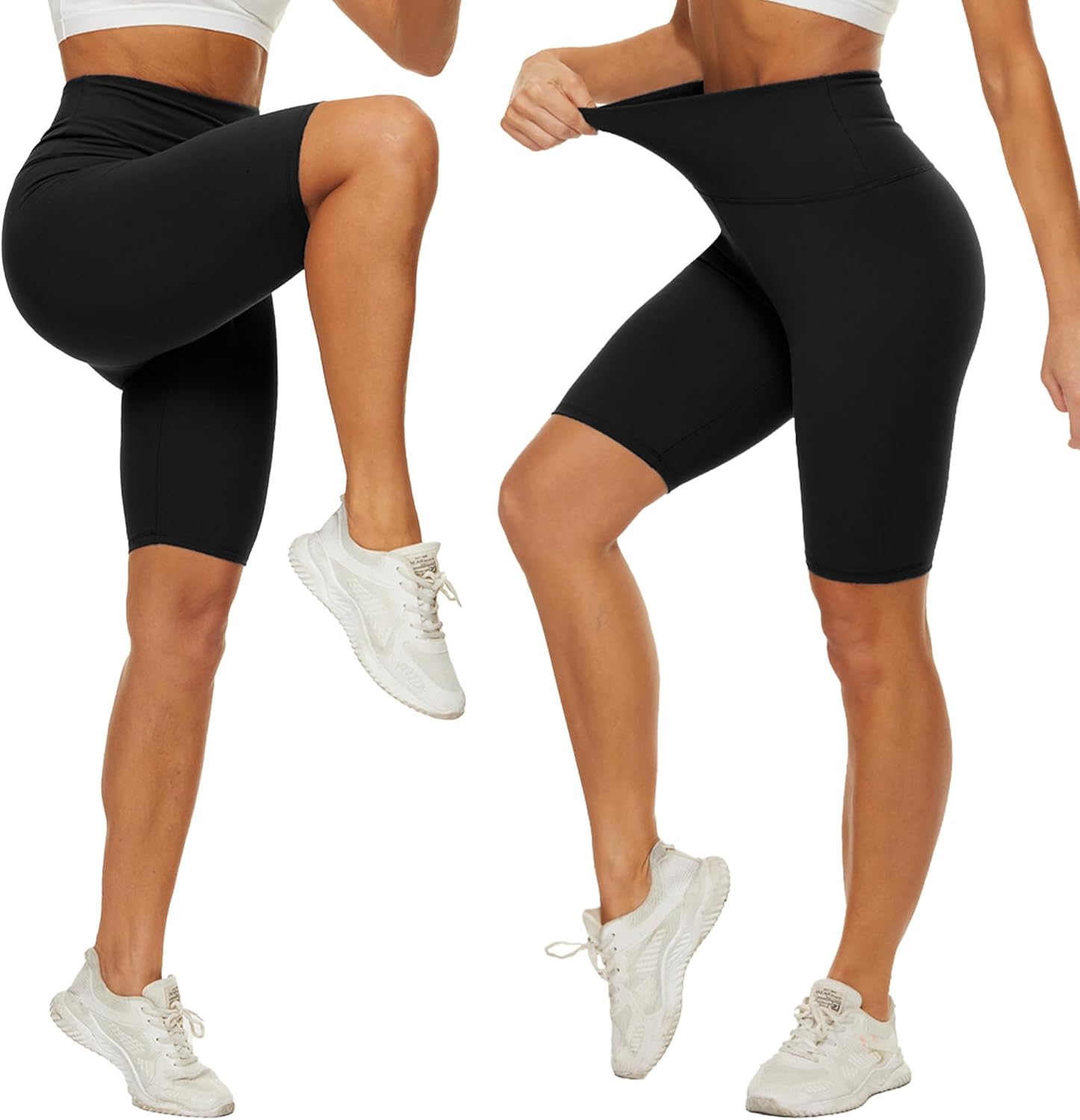 Thumbnail 1 de DDOBB Cycling Shorts Women High Waisted Black – Soft Biker Yoga Pants with Tummy Control