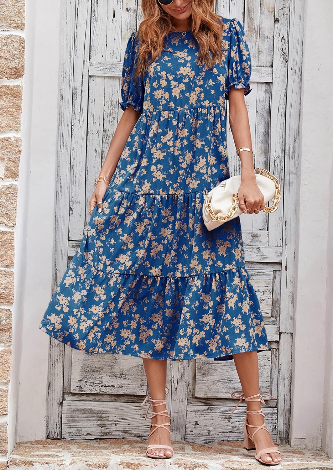 Thumbnail 6 de PRETTYGARDEN Summer Dress: Floral Boho Midi for Women, 2026 Collection