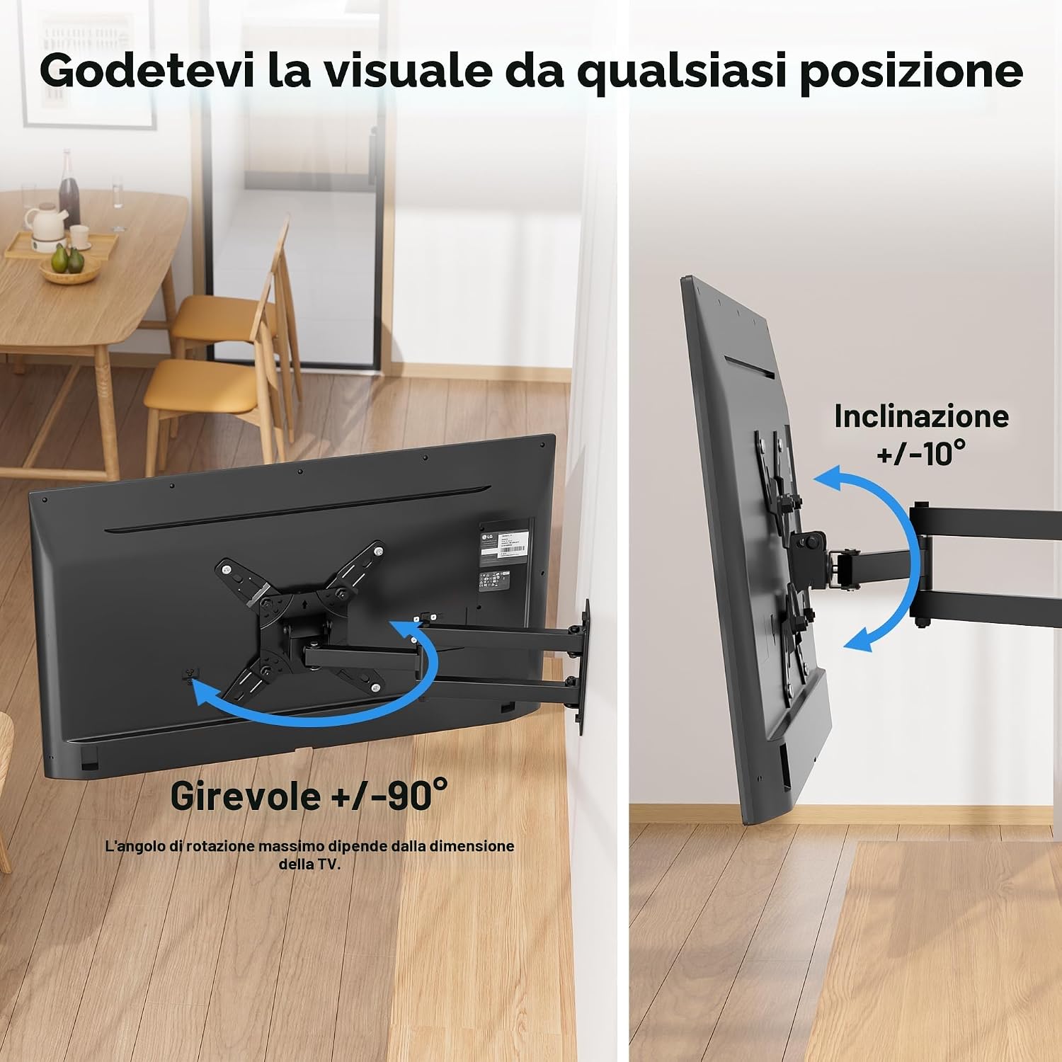 Detalle de Supporto TV BONTEC Parete 13-42 pollici