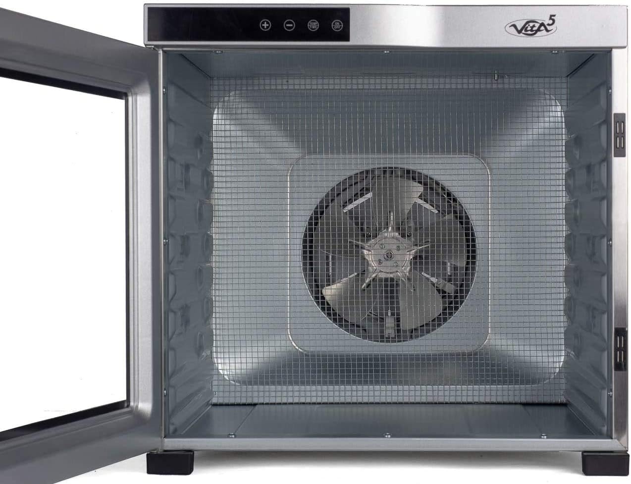 Detalle de VITA5 5356712 Nobel Pro 10 mattork med 10 rostfria galler och 24-timmarstimer