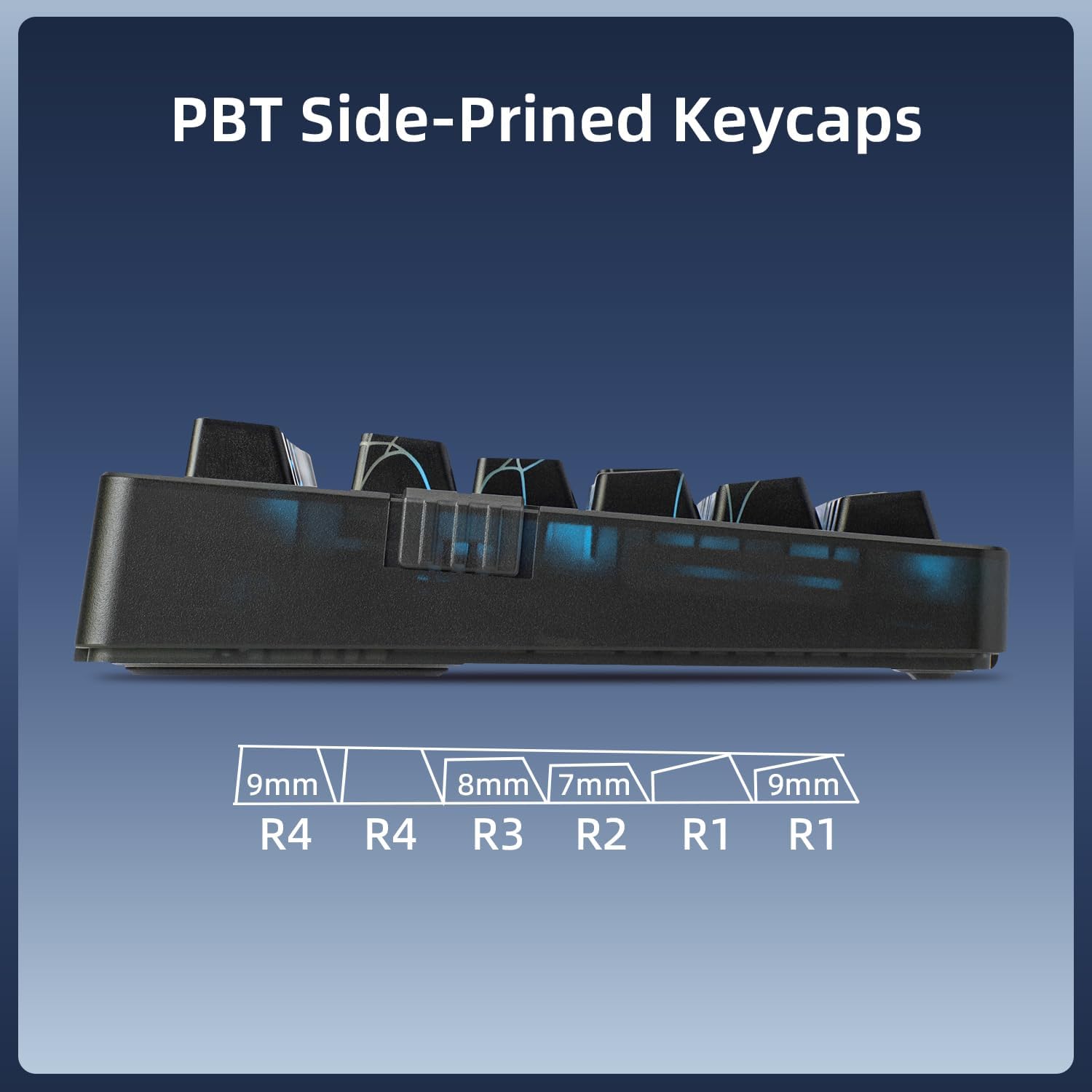 Detalle de ZORNHER ZH980 Wireless Mechanical Keyboard – 95% Layout with Creamy Linear Switches