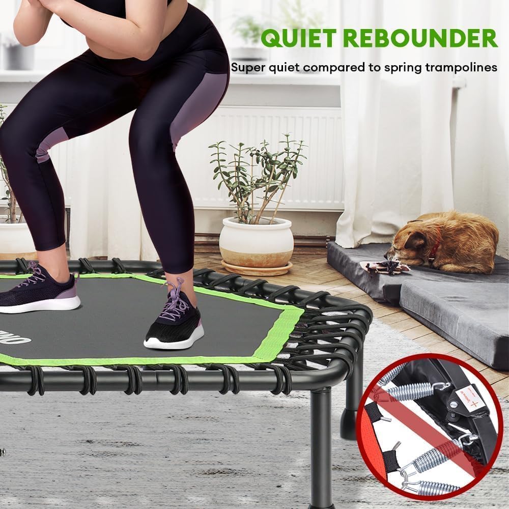 Detalle de ONETWOFIT Trampoline 114 cm de rebond 🏋️♀