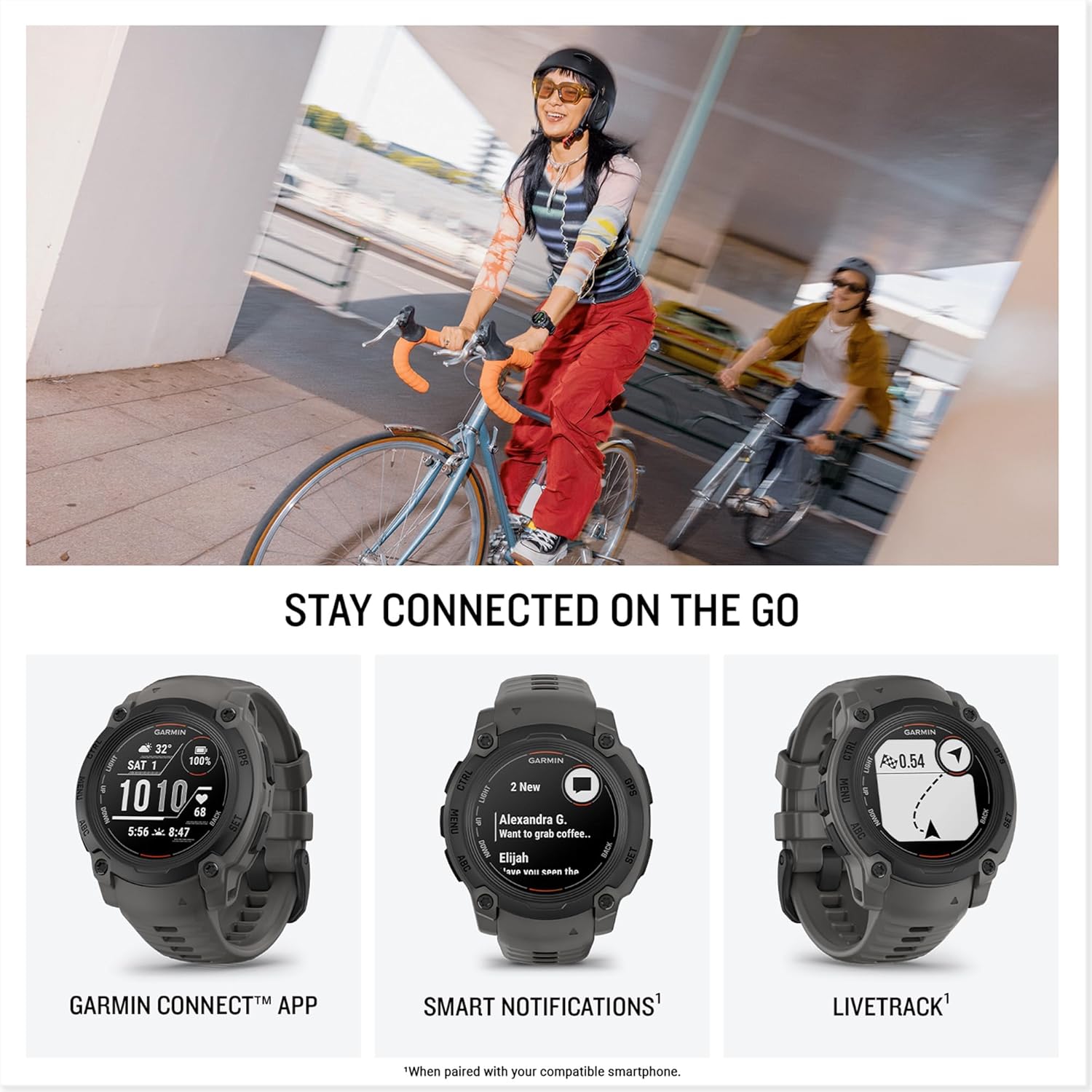 Thumbnail 3 de Garmin Instinct E (Renewed) 40 mm rugged GPS smartwatch with essential smart features
