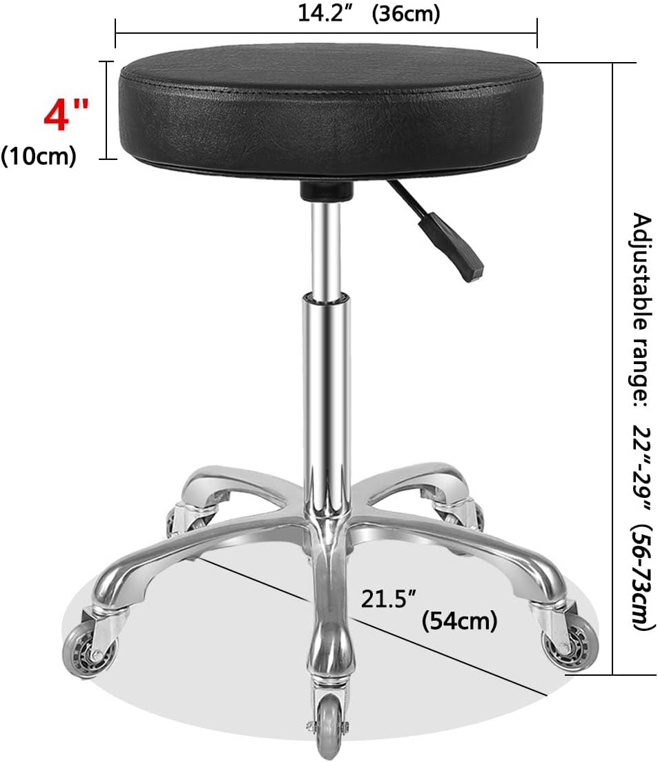 Thumbnail 6 de Ainilaily Rolling Stool with Wheels