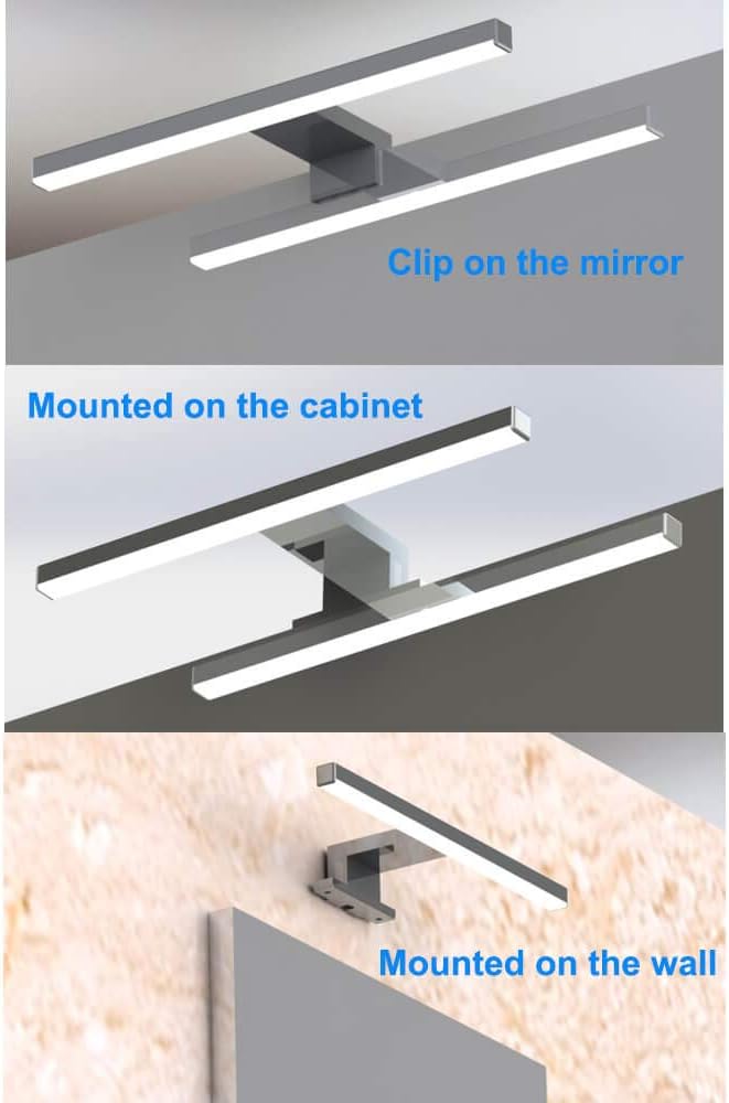 Thumbnail 1 de Azhien Lampada da specchio LED 5W 30 cm IP44 4000K 400 lm per bagno, bianco neutro