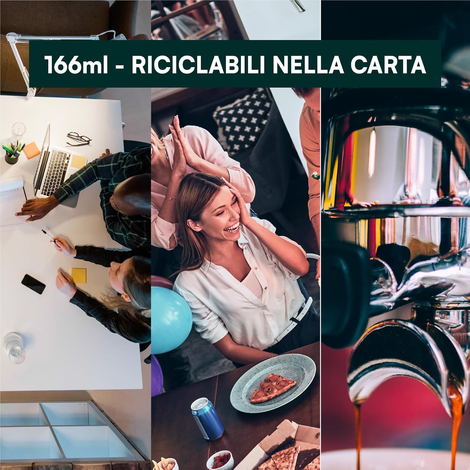 Detalle de Baciato Caffè 1000 Bicchieri Carta 166ml