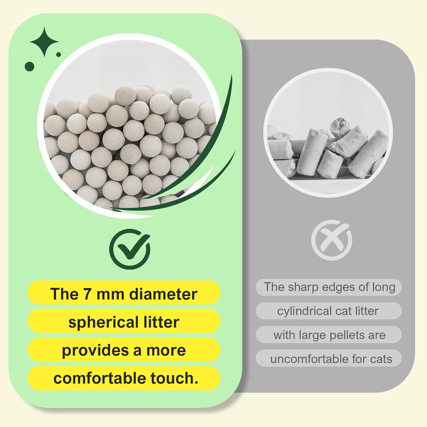 Detalle de IMMCUTE FSQ-GY-9 Cat Litter Pellets, Zeolite, Unscented, 9 lb