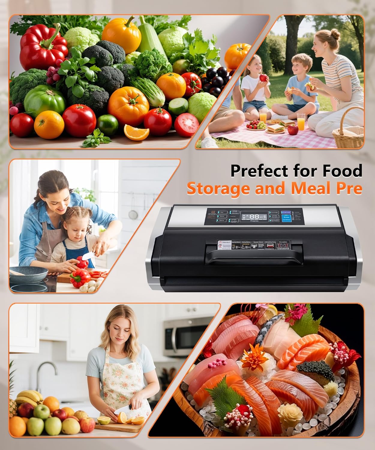 Thumbnail 1 de Food vacuum sealer 95 kPa, double heat