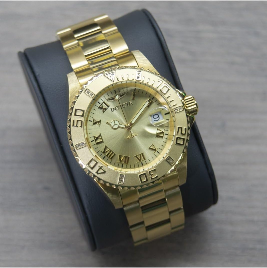 Detalle 2 de Invicta Pro Diver 12820 pour femme – montre 40 mm en acier inoxydable à mouvement quartz