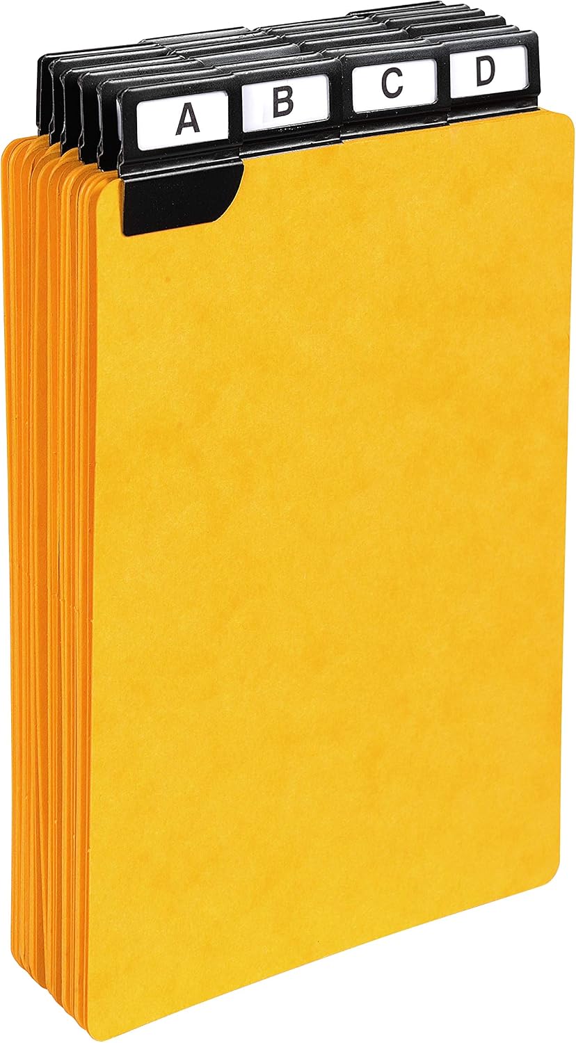 Exacompta 13748E Colorspan Trennblätter – 24-teilig, DIN A5 hoch, Gelb