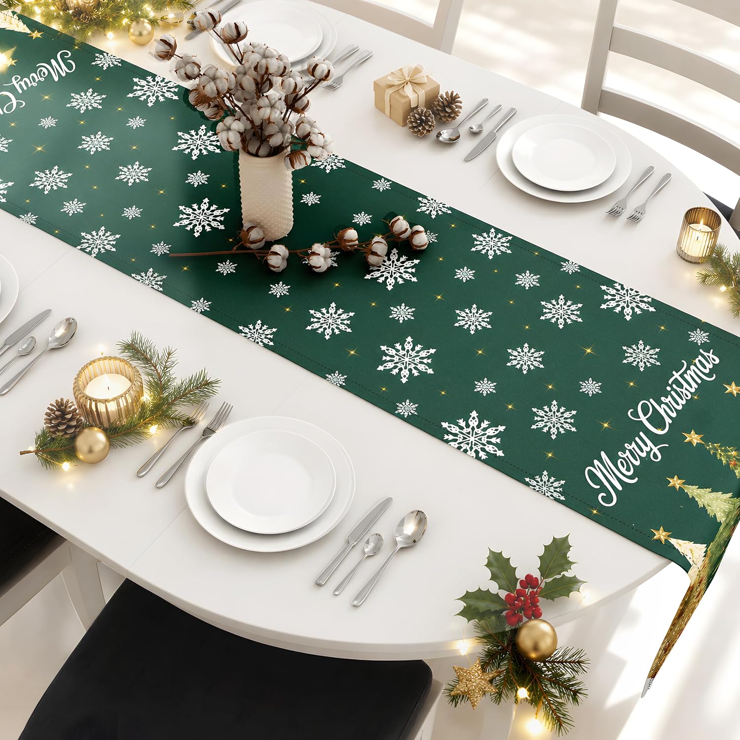 Detalle 2 de Christmas Table Runners, 2-Pack