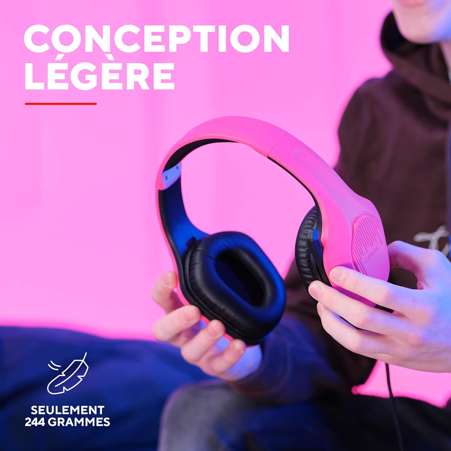 Thumbnail 2 de Trust Gaming GXT 418P Rayne : casque gaming léger, micro rétractable et multiplateforme