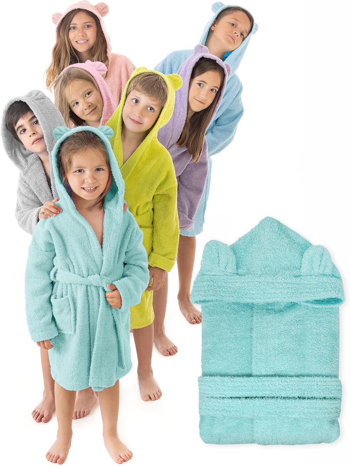 LEBENGOOD Accappatoio Bambini 100% Cotone