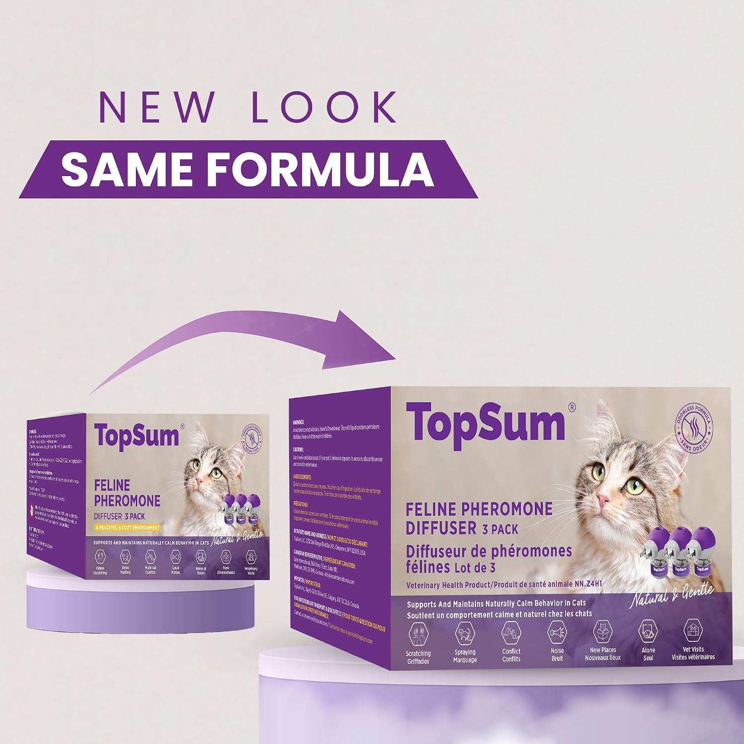 Detalle 2 de TopSum Cat Pheromone Diffuser, 3 Refills