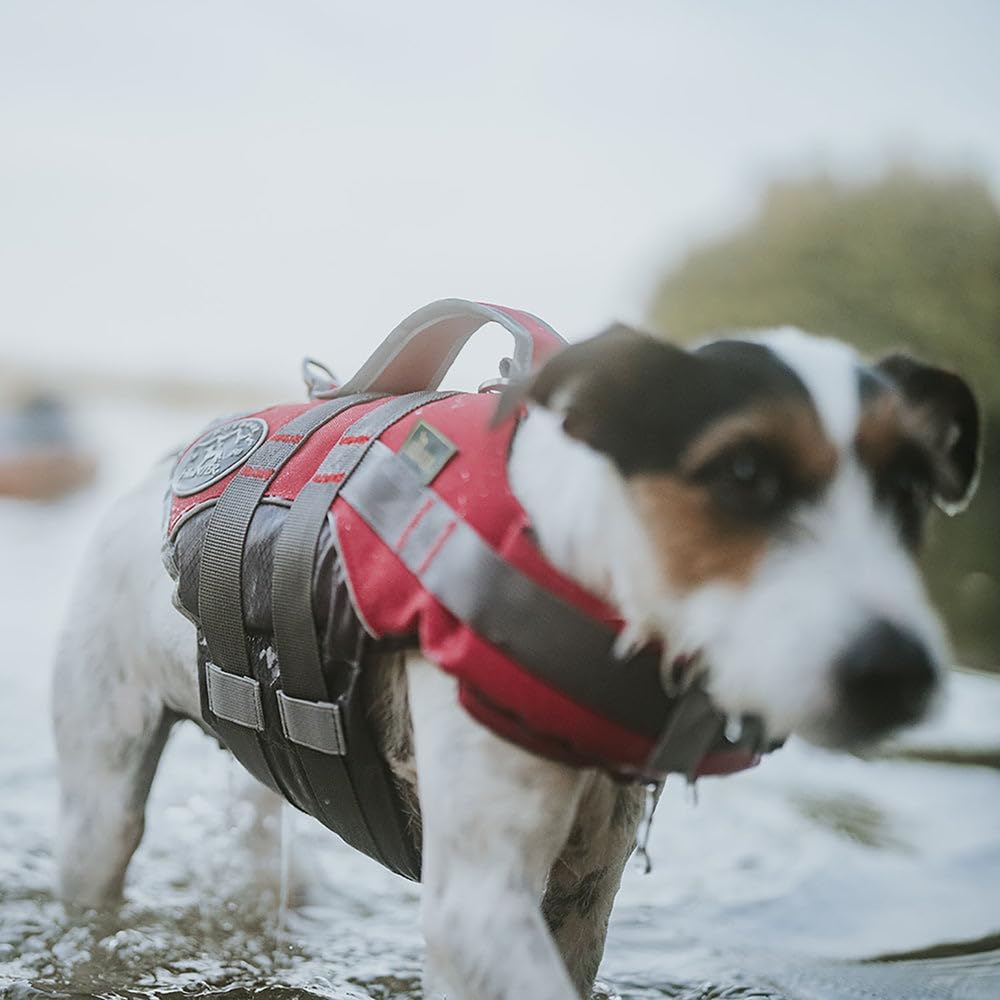 Thumbnail 6 de HUNTER Hunde-Schwimmweste MOSS – Rot, Größe M, mit starkem Auftrieb und reflektierenden Details