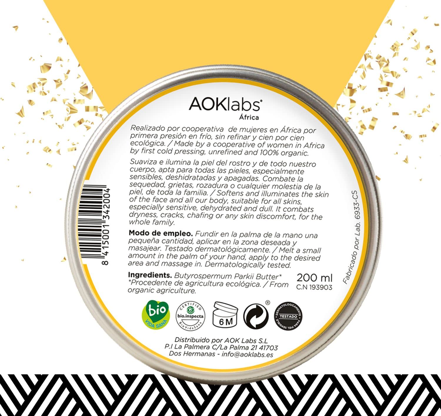 Thumbnail 5 de AOKlabs Sheabutter 100 ml natürliche Pflege