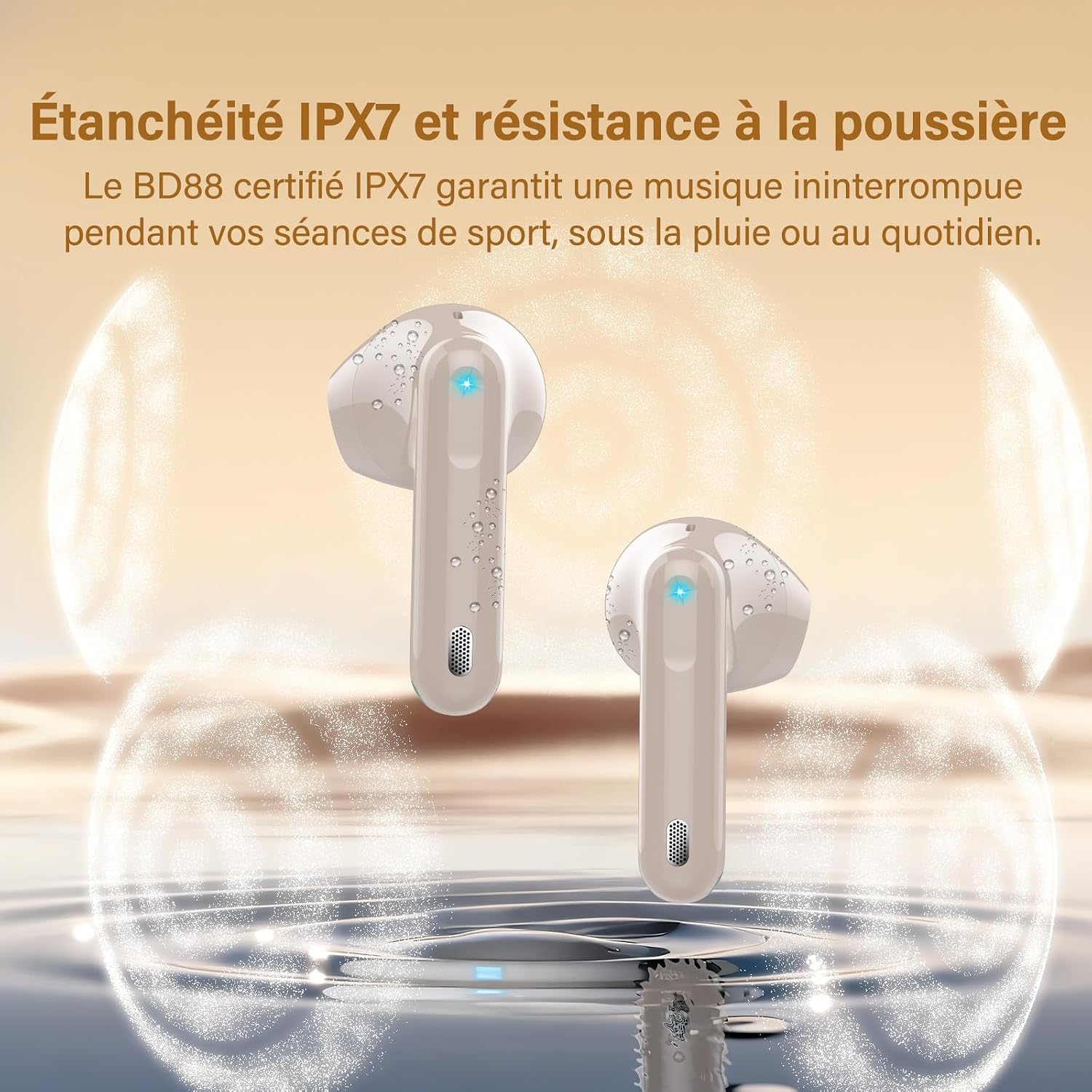 Thumbnail 6 de Écouteurs Bluetooth BD88 sans fil 5.4 – Hi‑Fi, ANC Ambiant ENC, 45 h total