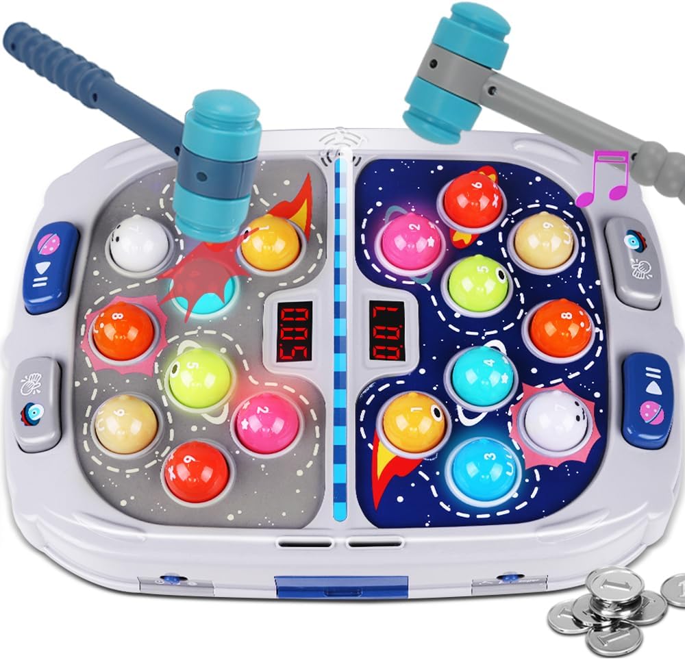Thumbnail 6 de Whack Game Mole for Kids: Interactive 3-Mode Hammer Toy for Ages 3–8