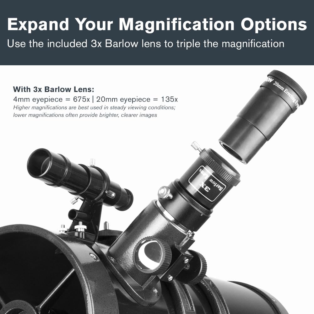 Thumbnail 6 de Celestron 21045 PowerSeeker 114EQ Reflector Telescope – Monture équatoriale, entrée