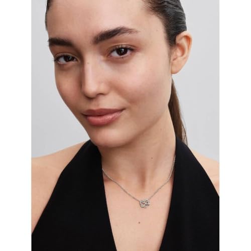 Detalle de Pandora Moments Funkelnde Unendlichkeits-Herz Collier-Halskette aus Sterling Silber mit Zirkonia, 50 cm