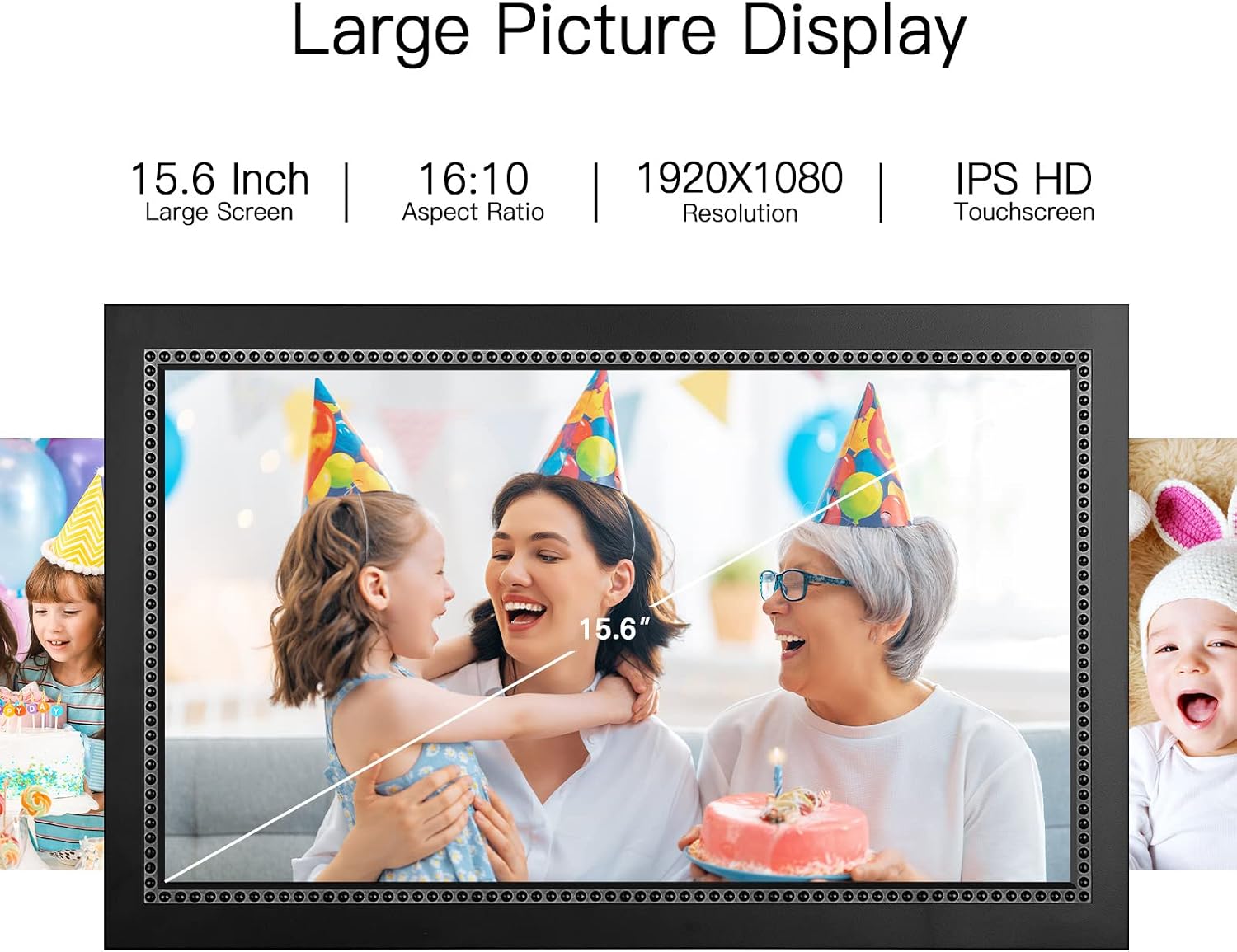 Detalle de Humblestead 15.6" Digital Photo Frame 64GB WiFi
