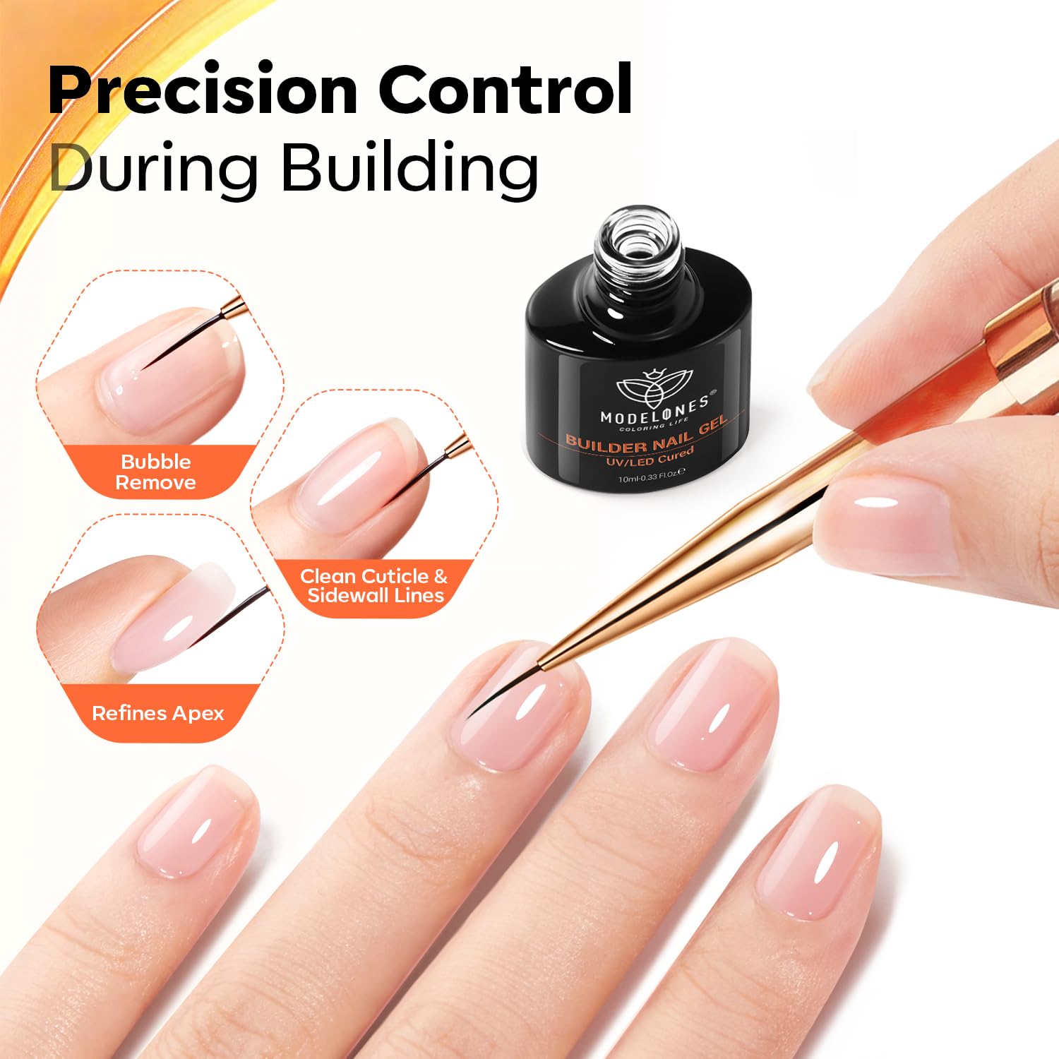 Detalle 2 de Modelones Dual-Ended Nail Brush, Nylon