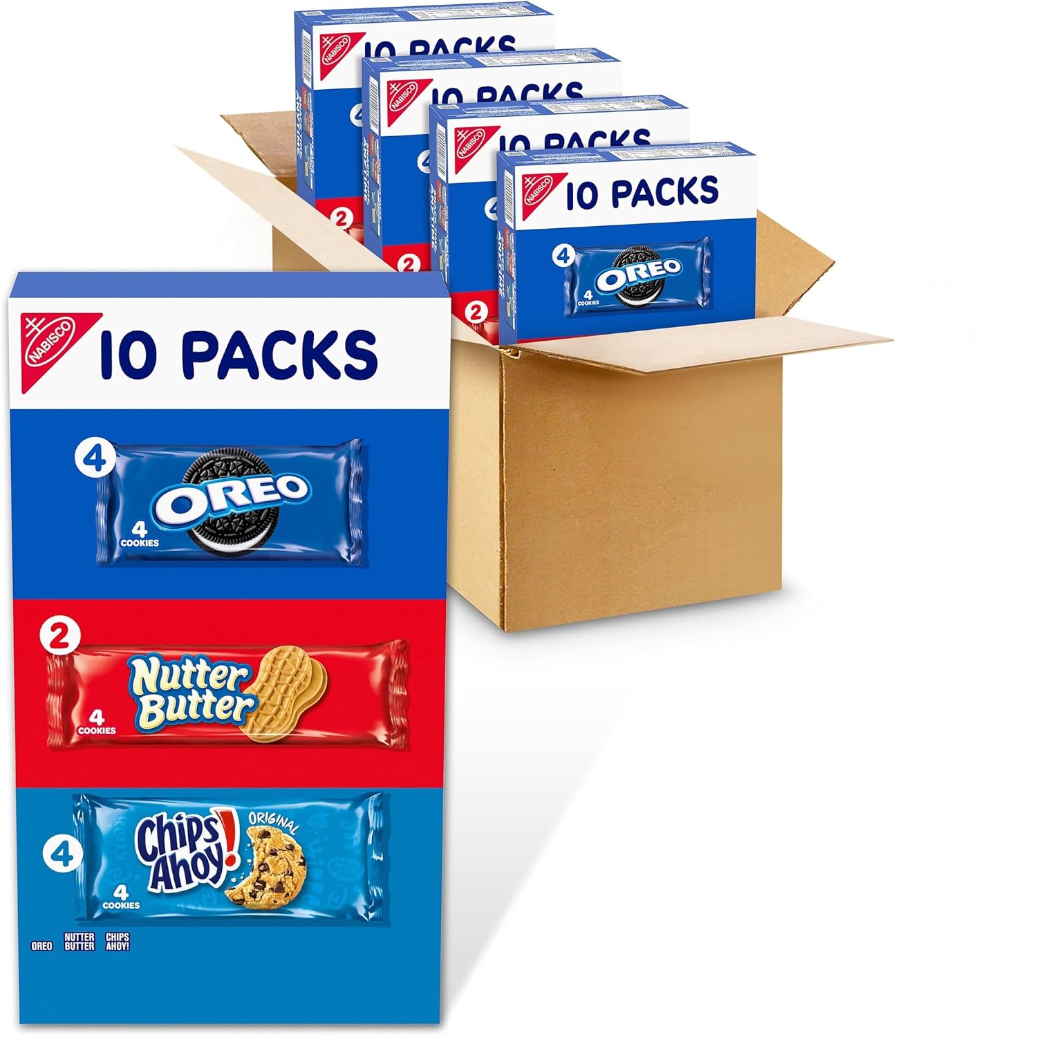 Detalle de Nabisco Cookies Variety Pack, 40 Individually Wrapped 4-Cookie Packs