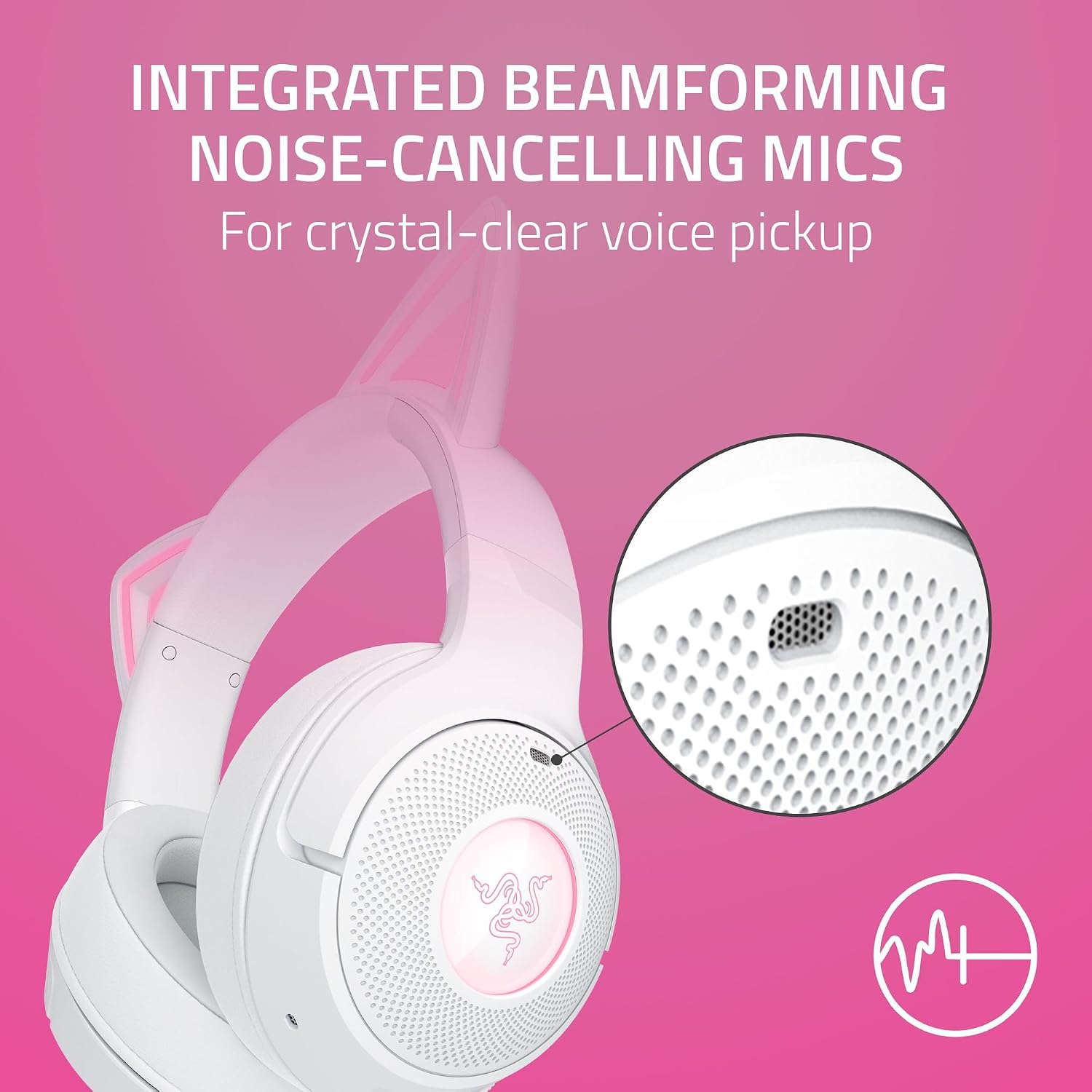 Thumbnail 4 de Razer Kraken Kitty V2 BT 40 Hr Wireless Headset