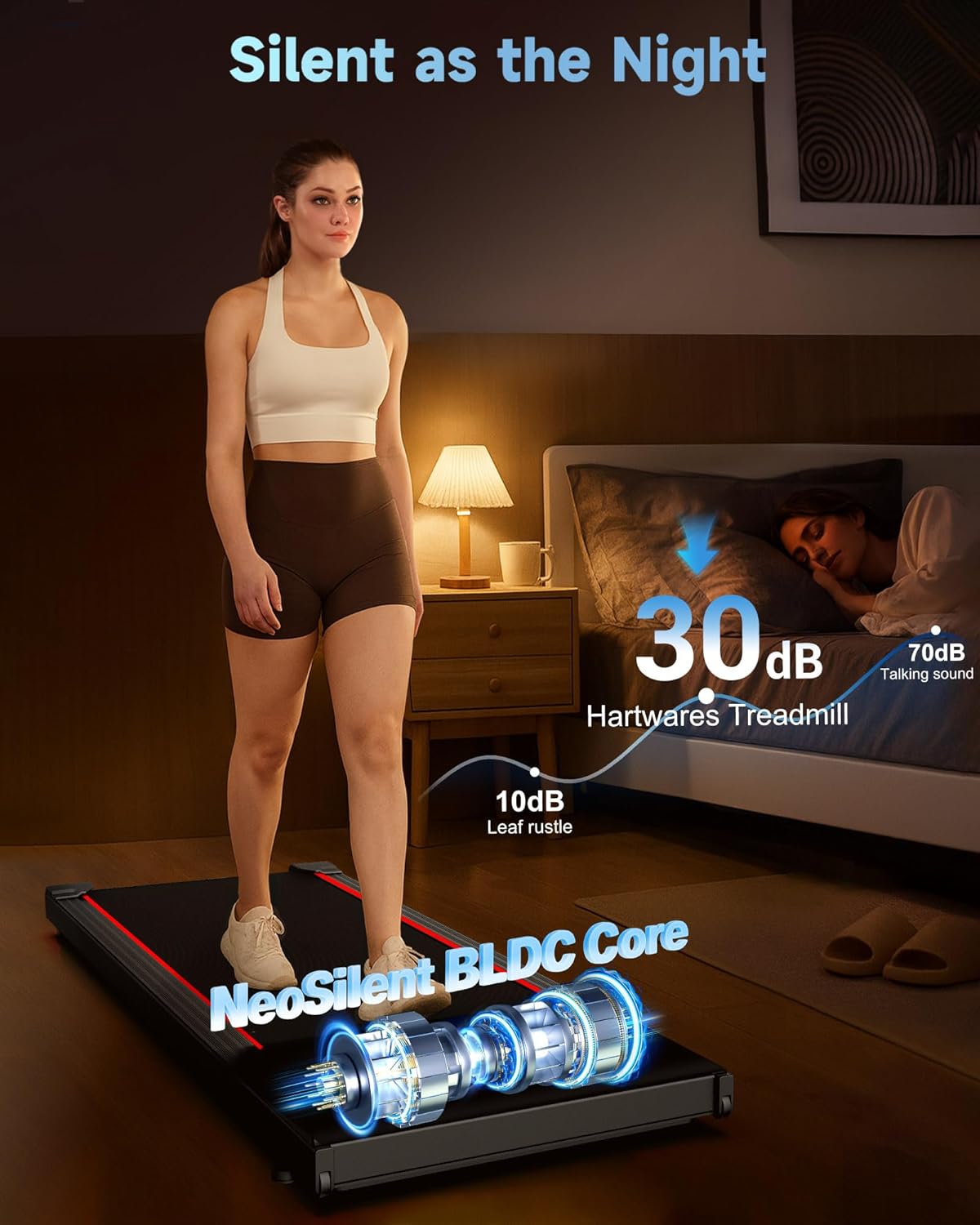 Thumbnail 1 de Hartwares NeoSilent Walking Pad Treadmill 1.0 🚶