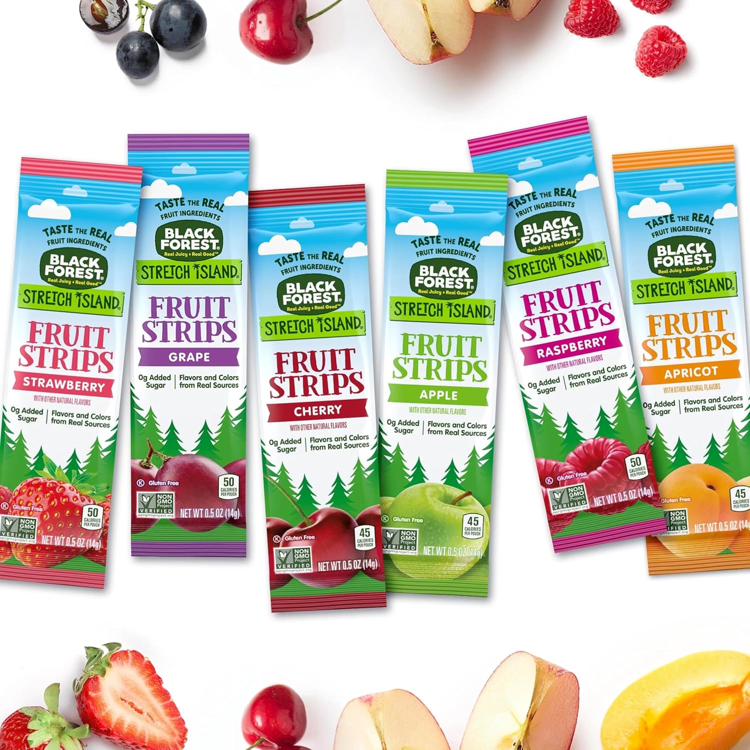 Detalle de Black Forest KJ1K2XHJSMUSE8QQ4PN Stretch Island Fruit Strips, 48 Count, Six Flavors