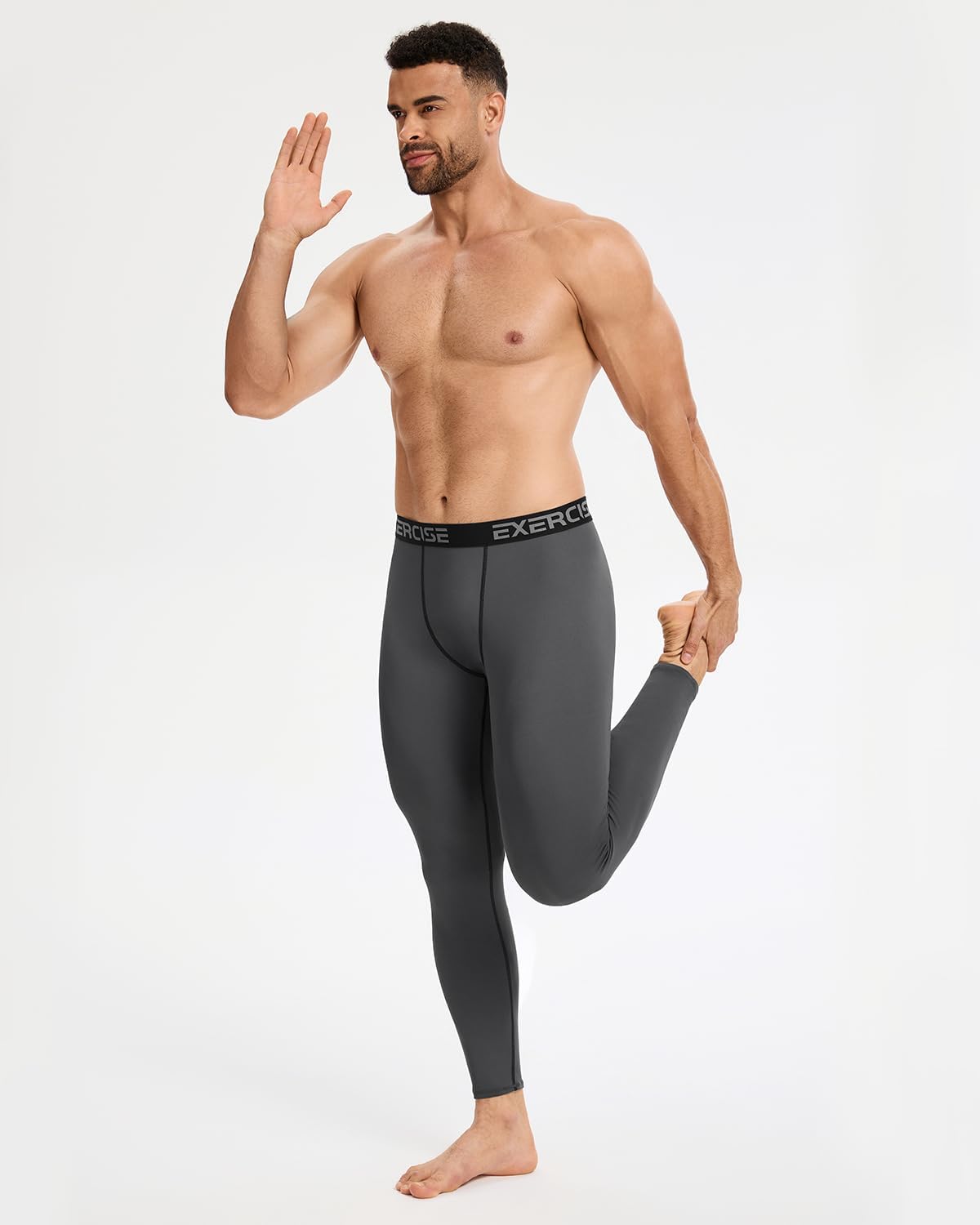 Detalle de Mexholin 4-Pack Men's Fleece-Lined Thermal Underwear Leggings