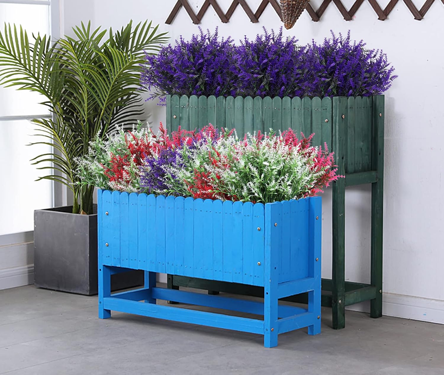 Thumbnail 6 de Artificial Lavender Outdoor Flowers, 12 Bundles UV-Resistant – No Fade Faux Lavender for Porch & Garden