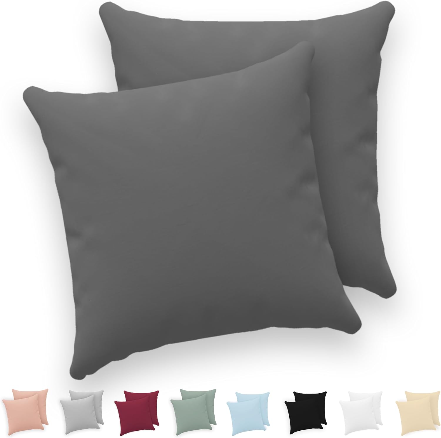 Detalle de Twinzen® Kissenbezug 30x30 2er-Set