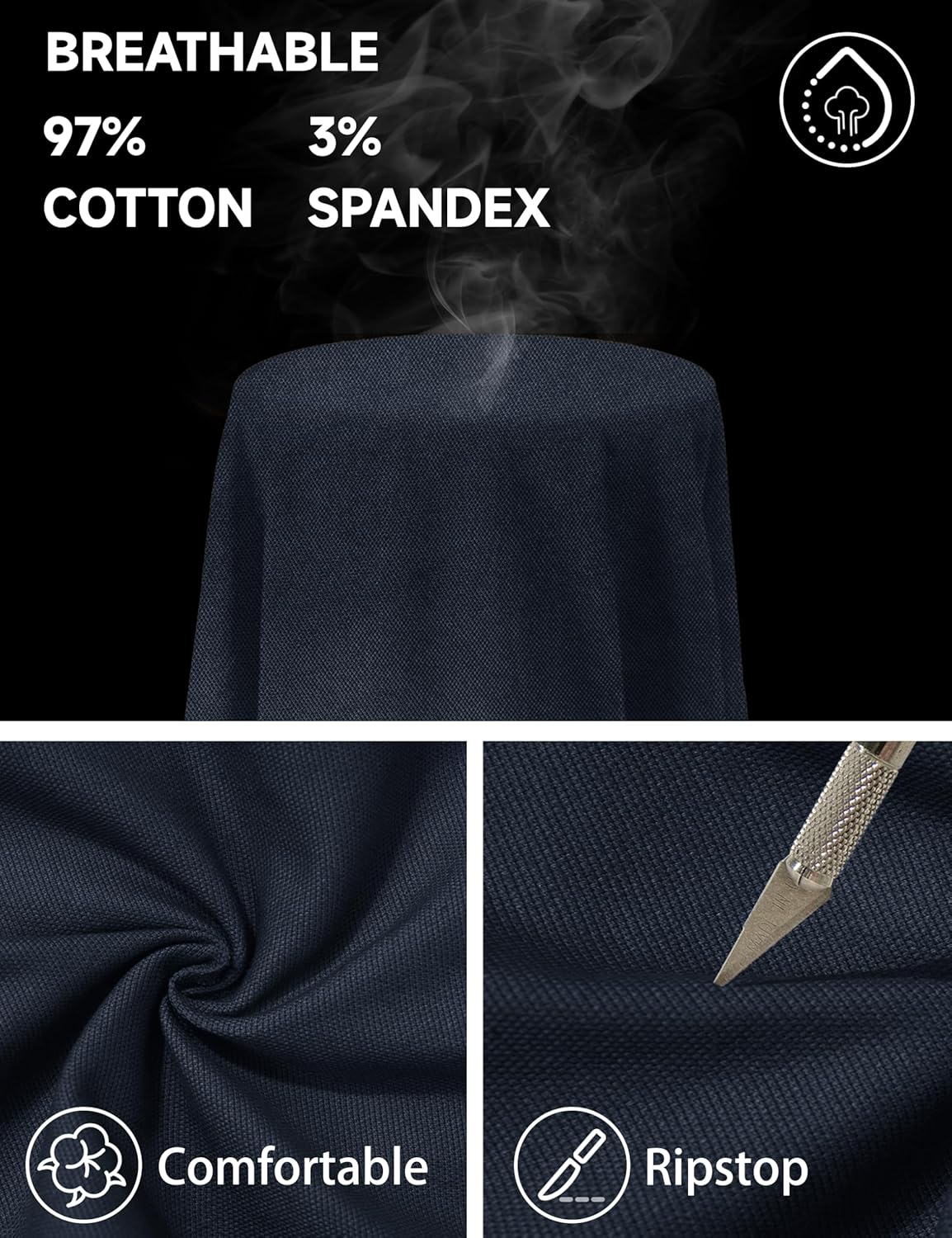 Thumbnail 3 de MAGCOMSEN cargo combat trousers 97% cotton