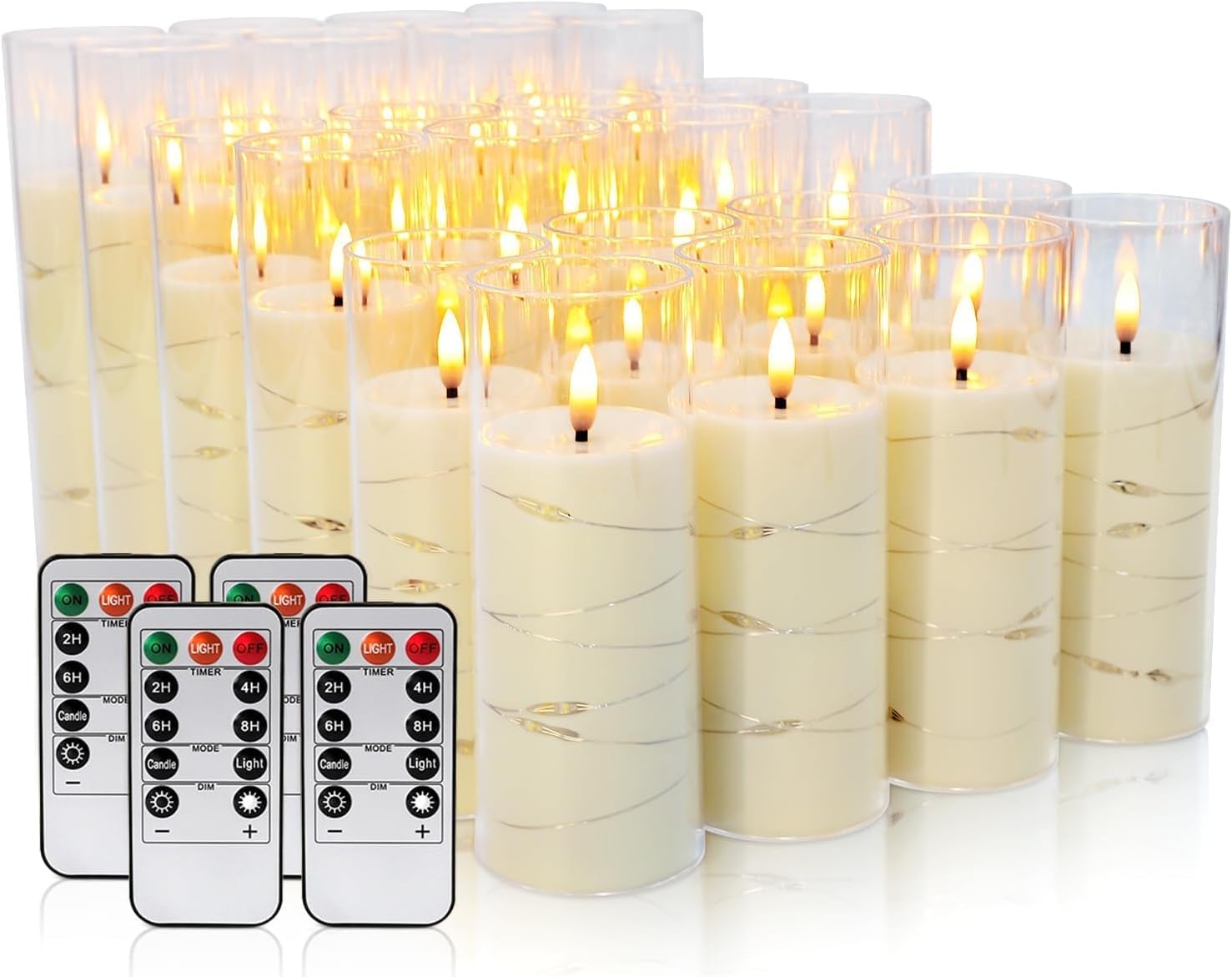 Detalle de Grcdoyvl Flameless LED Candles, 24-Piece Set