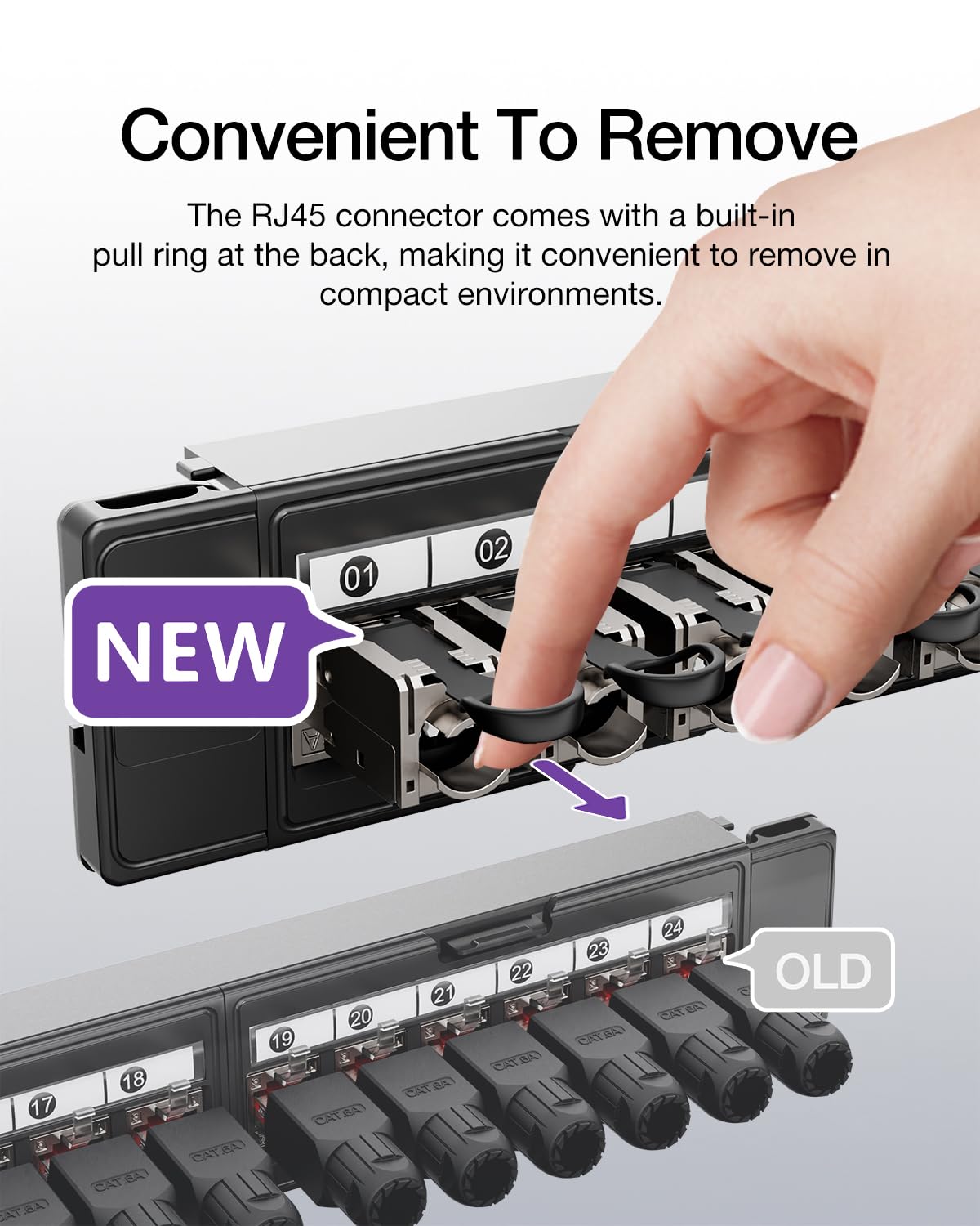 Detalle de VCELINK Toolless RJ45 Connector, 2-Pack