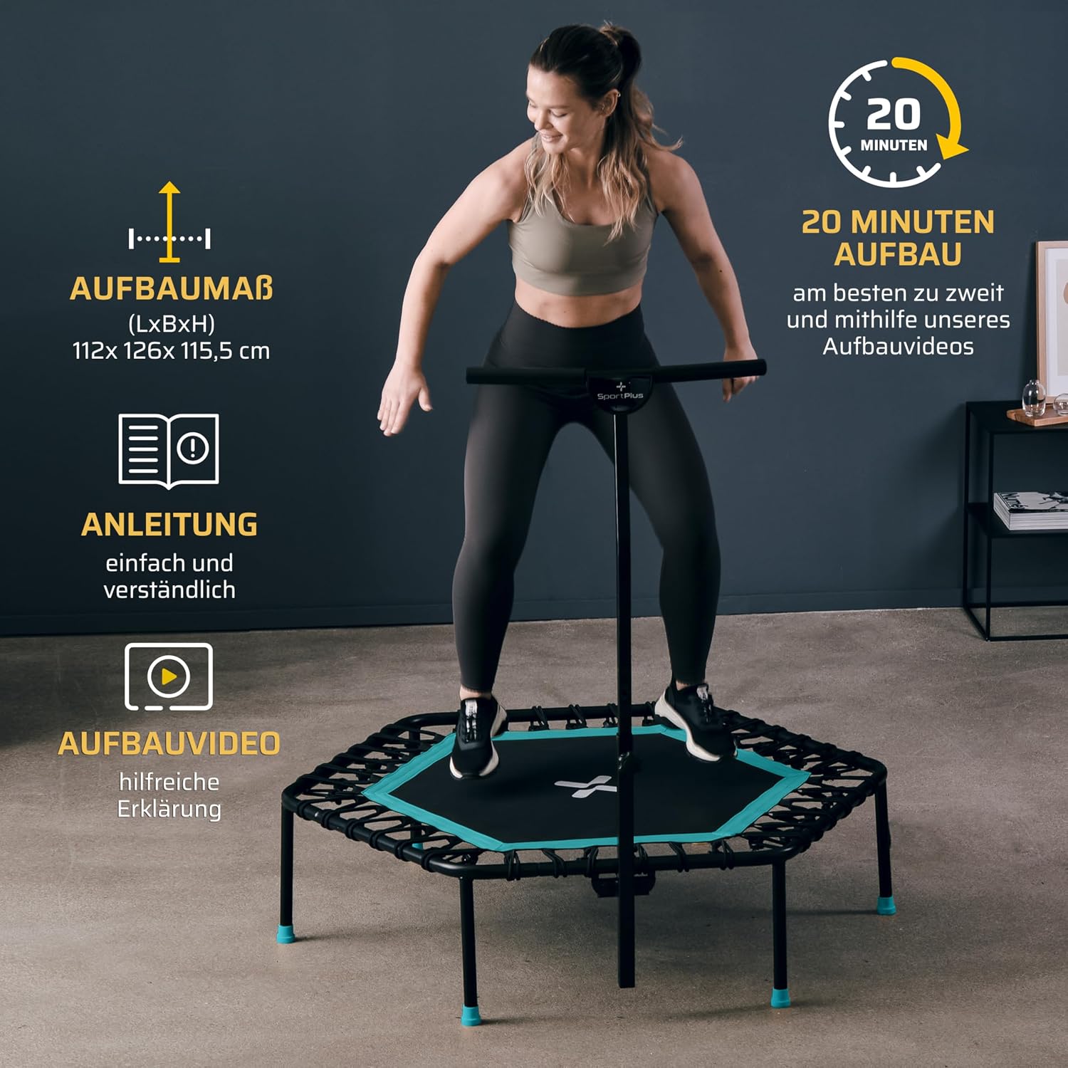 Thumbnail 5 de SportPlus Fitness-Trampolin 130 kg đ