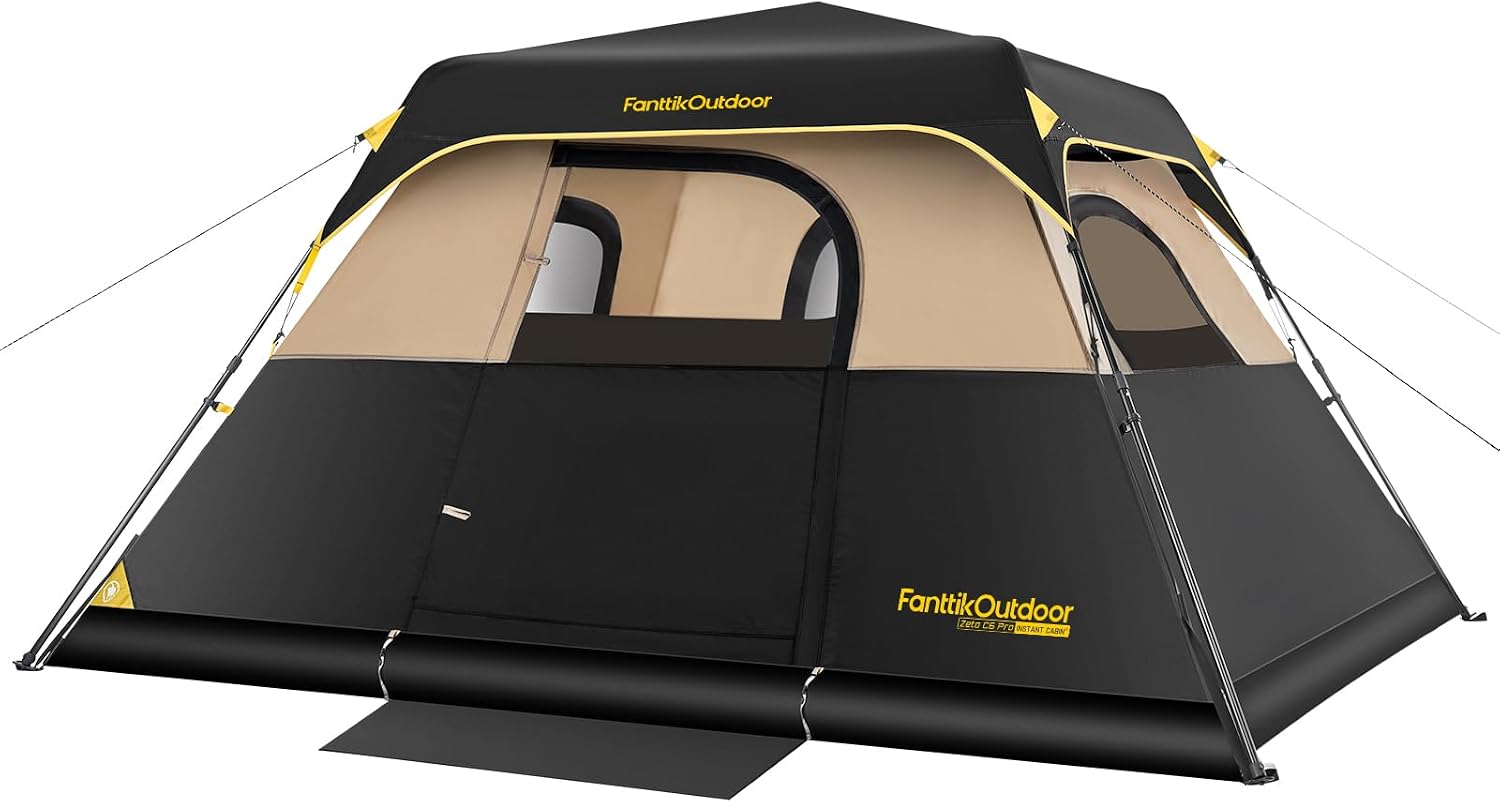 Detalle de FanttikOutdoor Zeta C6 Pro 6-Person Instant Cabin Tent with Rainfly