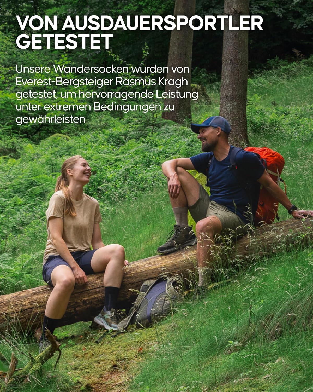 Thumbnail 5 de DANISH ENDURANCE Merino Wandersocken 3 Paar