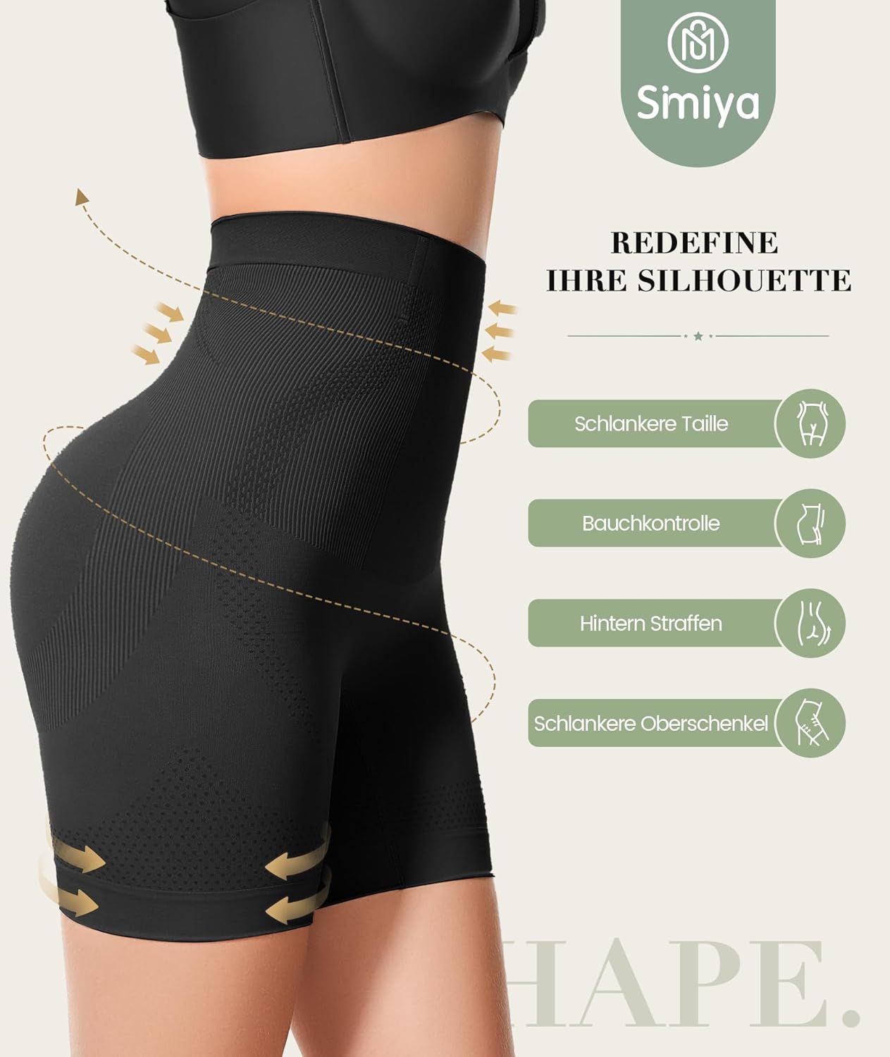 Thumbnail 1 de SIMIYA Bauchweg Unterhose Damen Hohe Taille – Nahtlose Shapewear mit Bauchkontrolle
