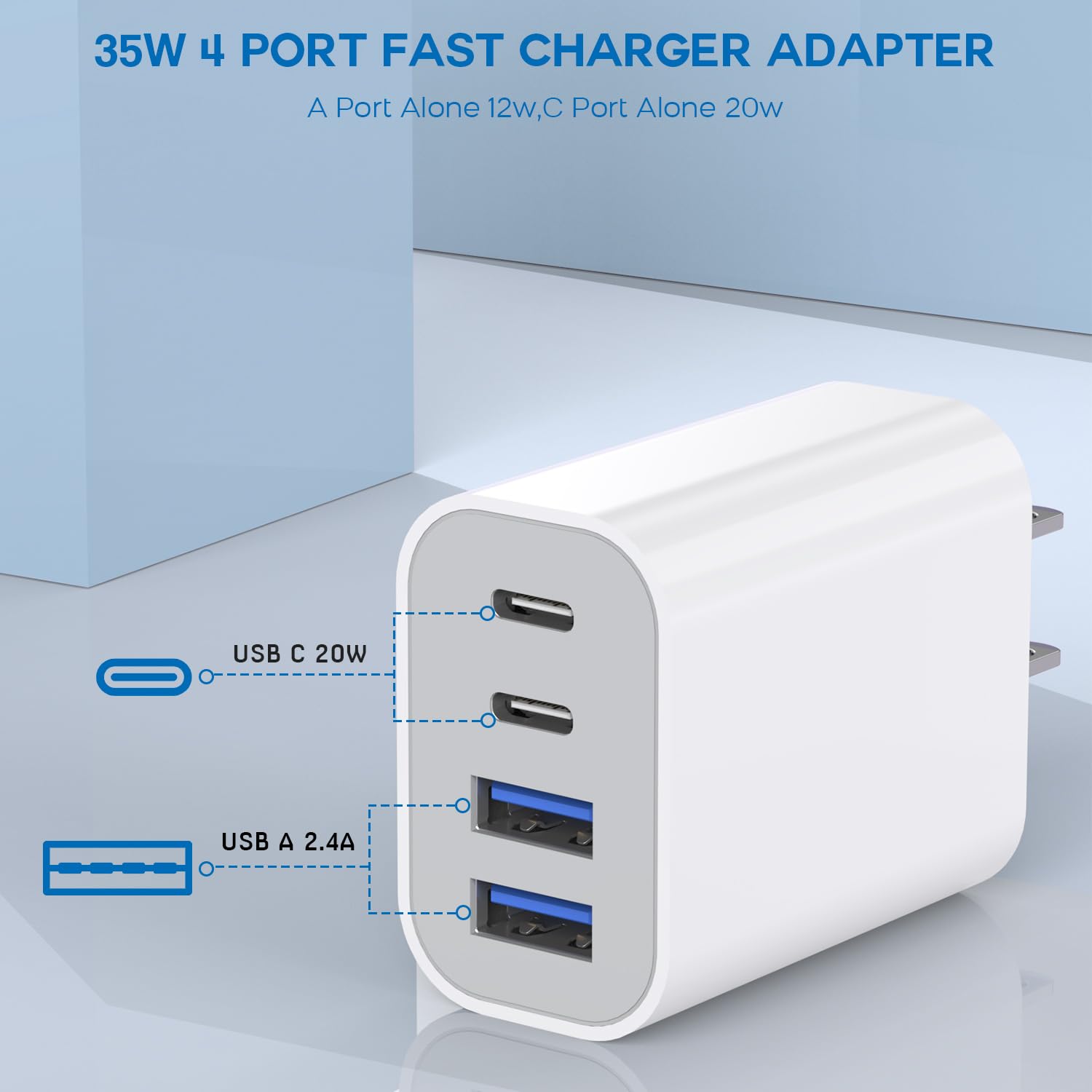 Thumbnail 5 de Apple iPhone 17 35W 4-Port Charger Pack