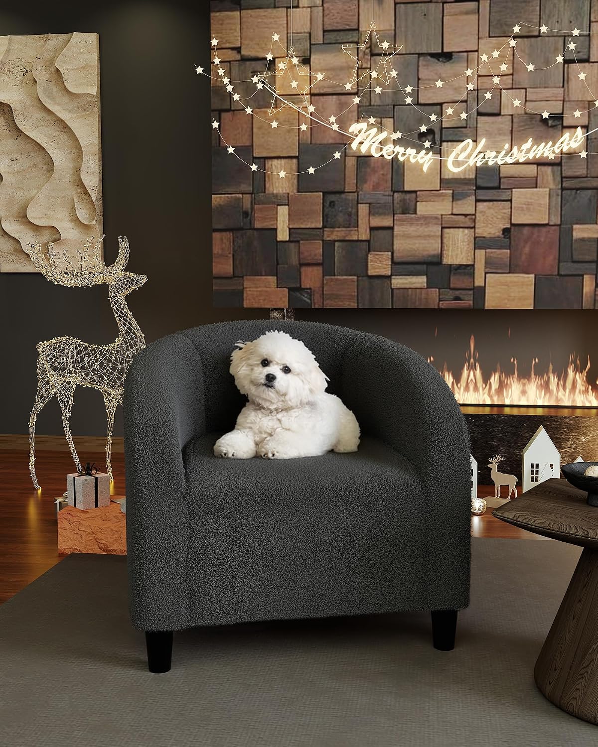 Thumbnail 6 de GarveeHome Boucle Accent Chair
