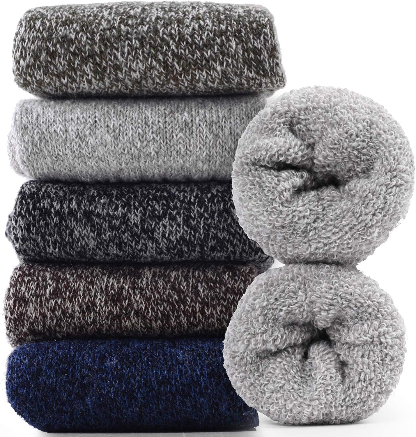 Detalle de Jeasona Wool Hiking Socks 5 Pairs