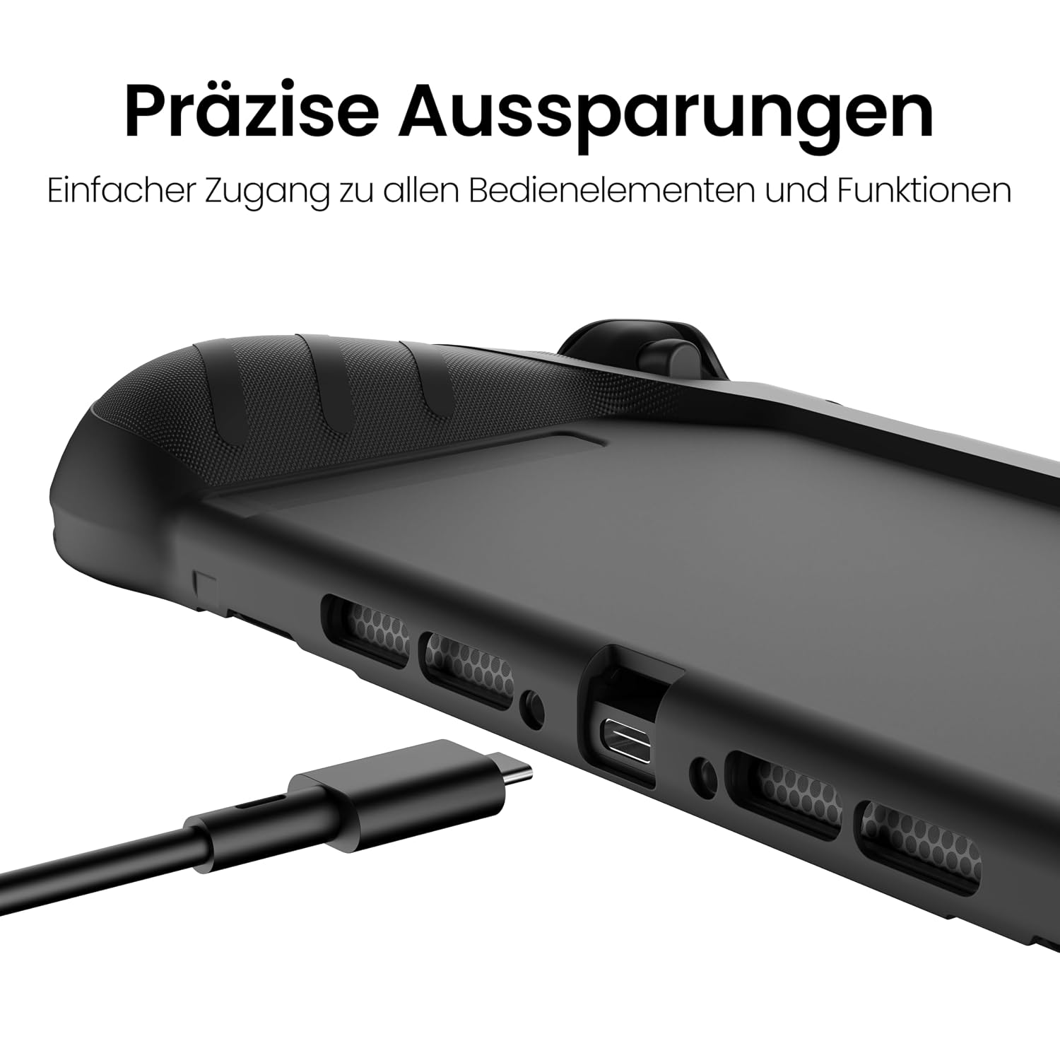 Thumbnail 6 de KIWIHOME P2 Shield dockbare Hülle & Displayschutz für Switch 2 (2025) – TPU-Griff-Schutz, 9H-Glas, Schwarz