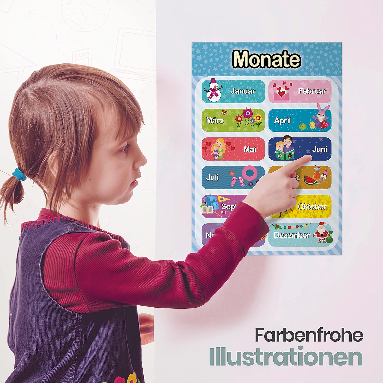 Thumbnail 4 de LIKARTO Lernposter A4 12er Set
